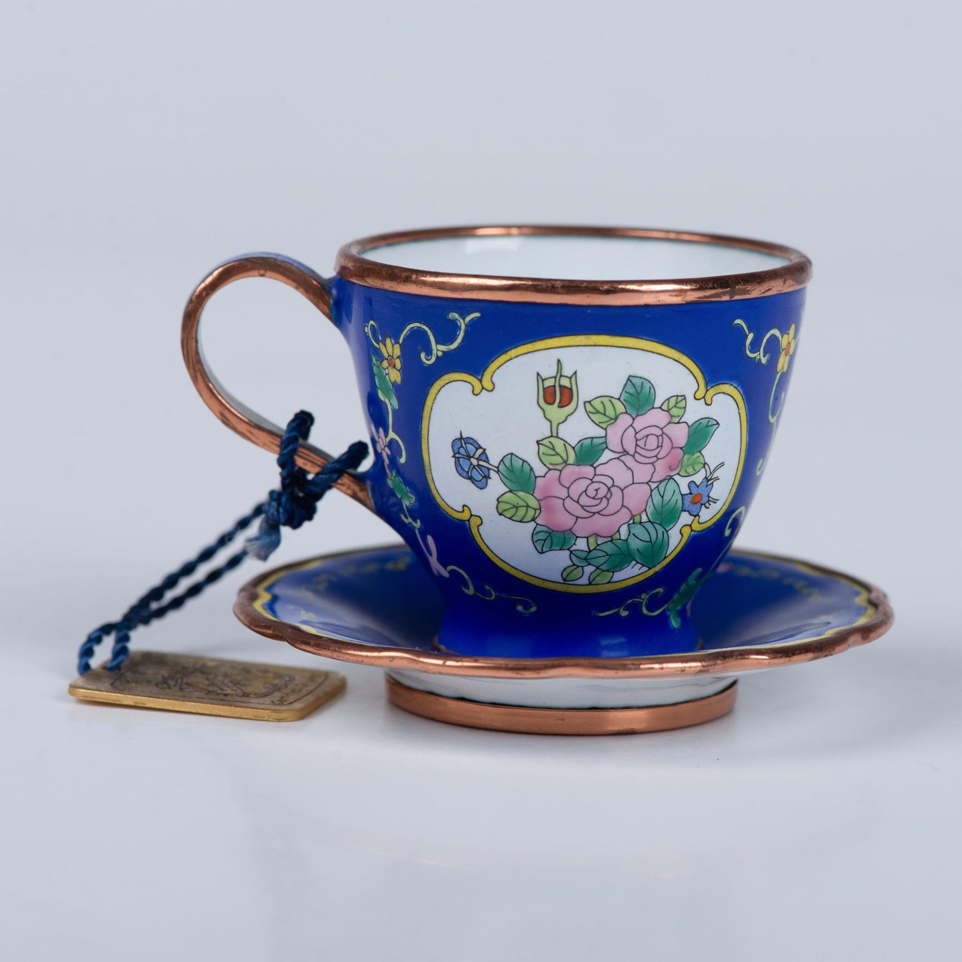 2pc Charlotte di Vita Miniature Teacup and Saucer - Image 2 of 6