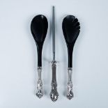 3pc Sterling & Plated Silver Handled Table Service Grouping