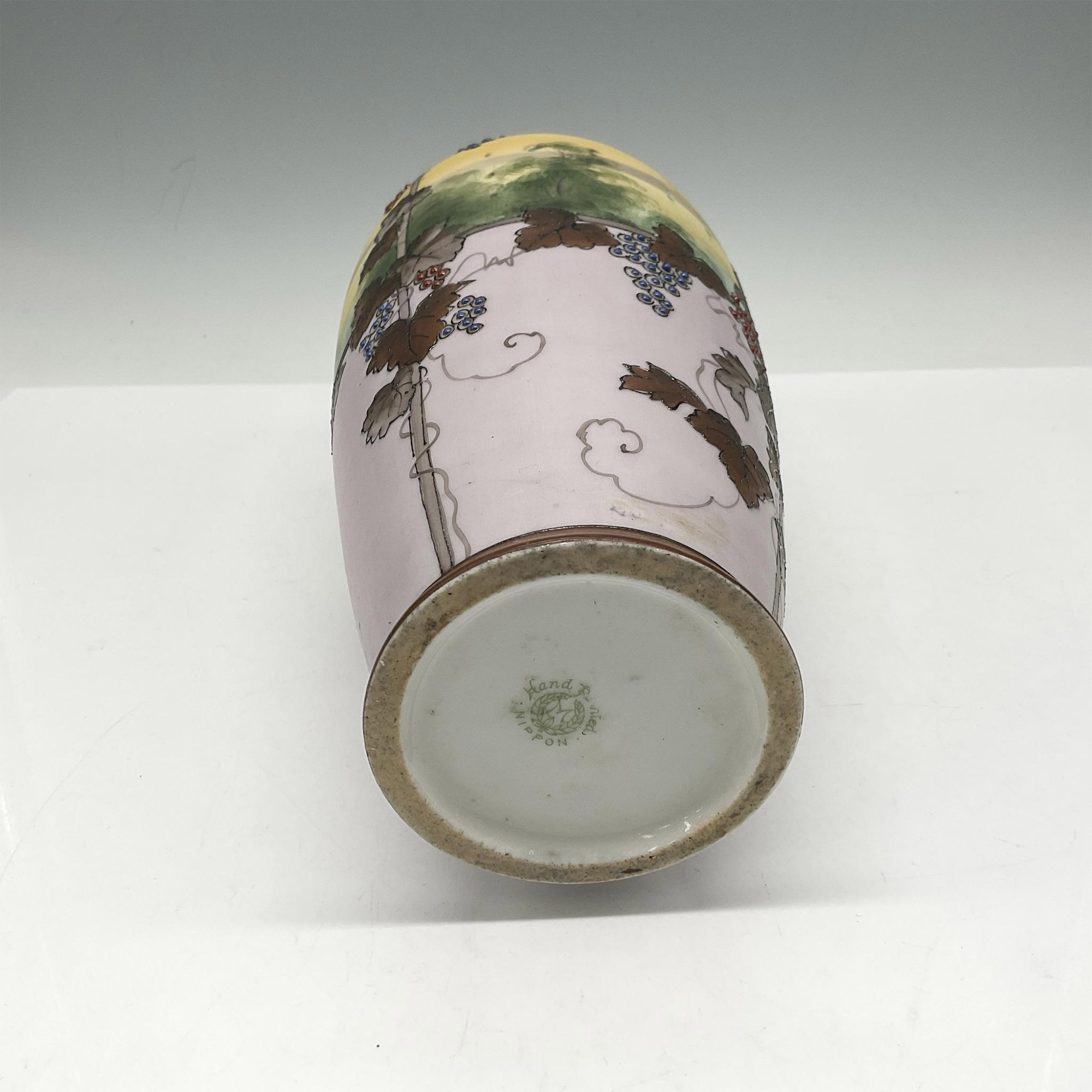 Nippon Porcelain Hand Painted Vase - Image 3 of 3