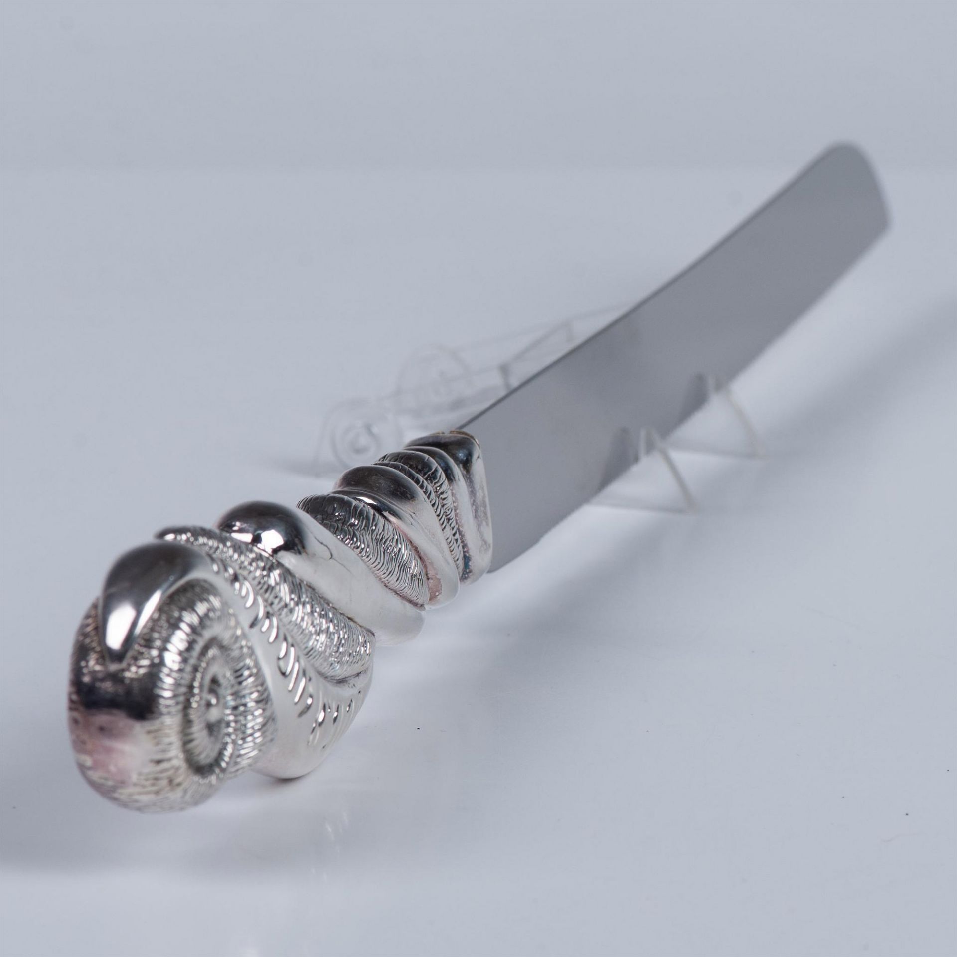 Hazorfim Judaica Sterling Silver Challah Knife Sheffield - Image 4 of 5