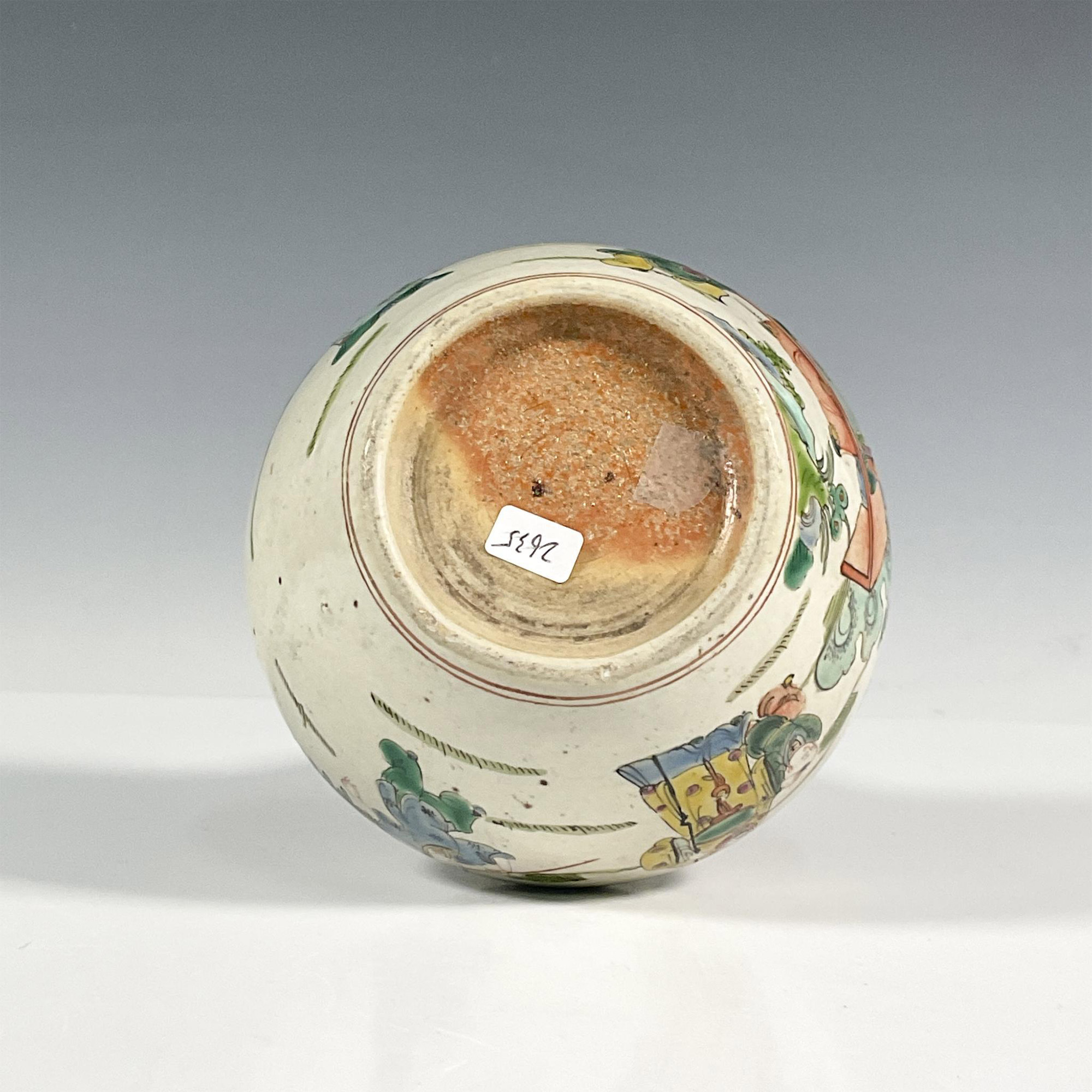 Chinese Porcelain Famille Verte Vase - Image 3 of 3