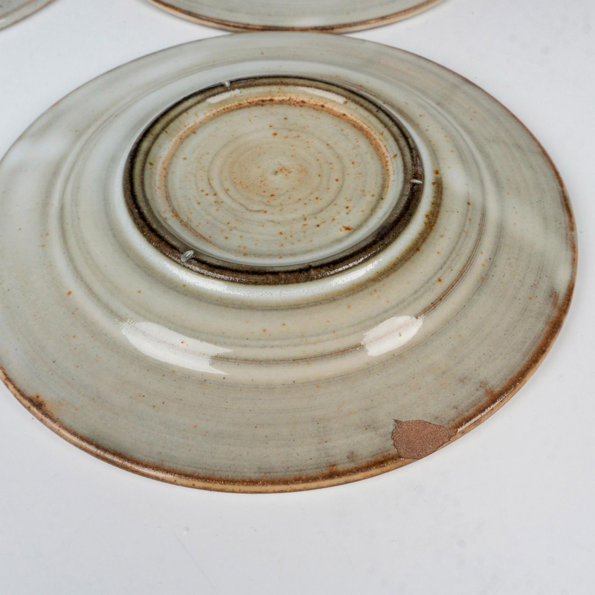 12pc Jacques Pouchain (Attributed) Glazed Small Stoneware Plates - Image 5 of 6