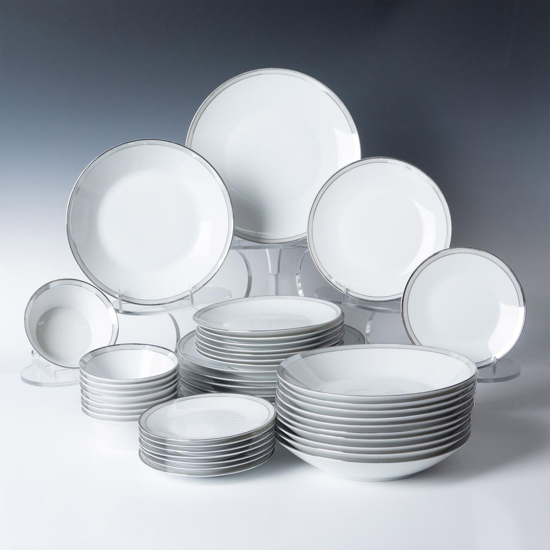 41pc Rosenthal Continental Gala Grey Dinner Service Set