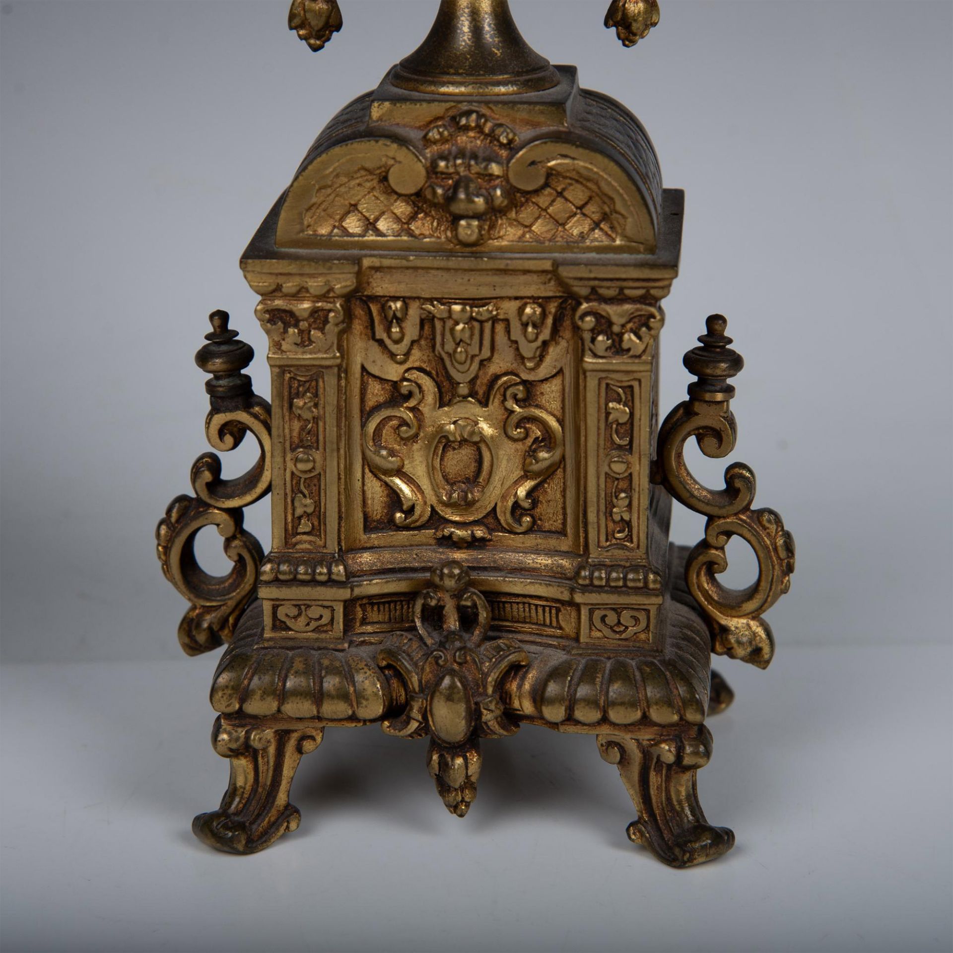 Pair of Brass Baroque Style Mantel Candelabras - Image 6 of 7