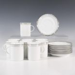 18pc Rosenthal Continental Gala Grey Cups & Saucers