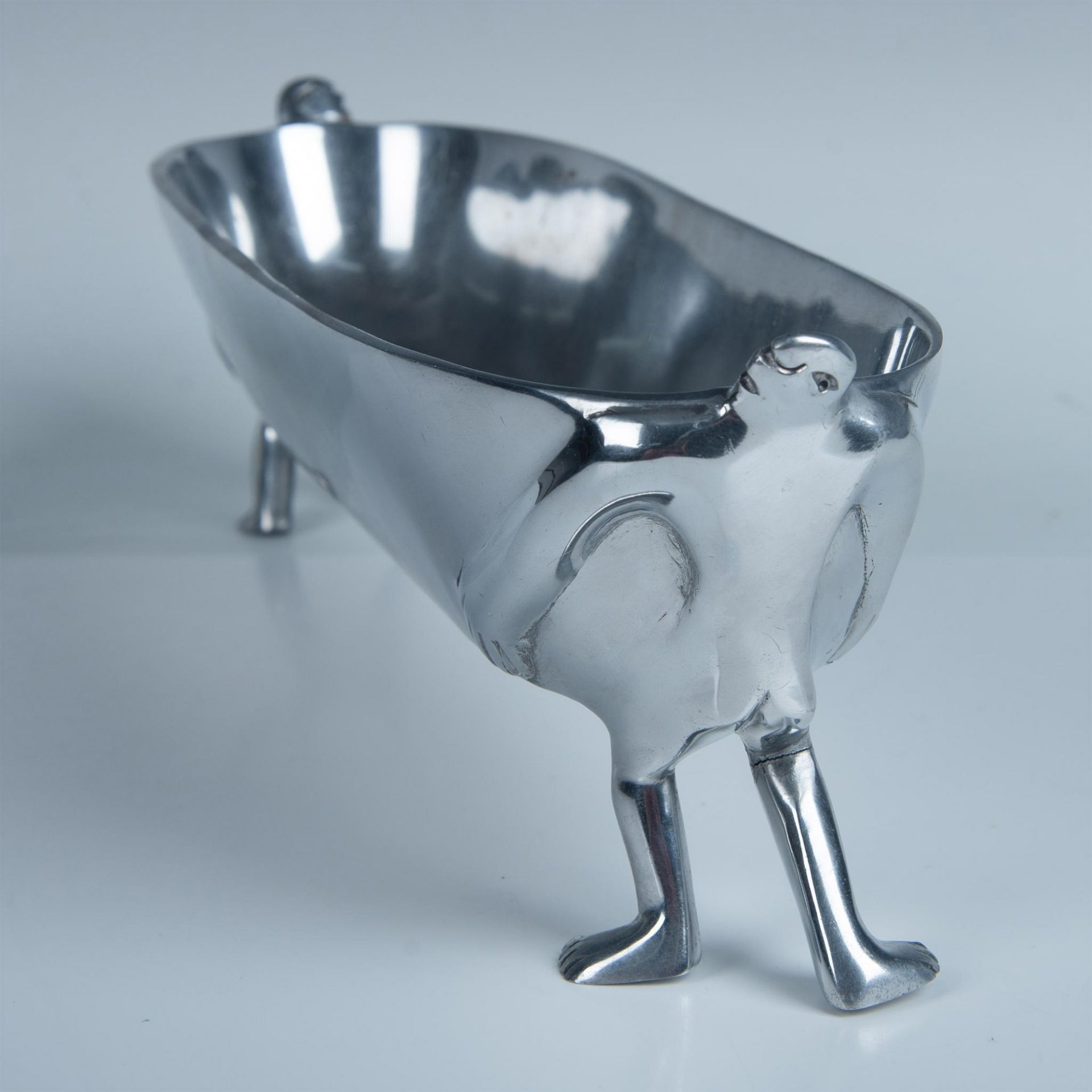 Carrol Boyes Aluminum Sculpture Dish, Push n Pull Trough - Image 3 of 9