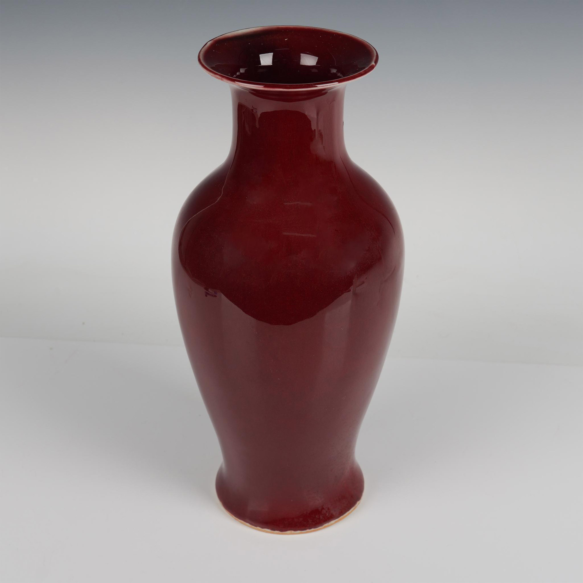 Large Chinese Oxblood Porcelain Vase - Image 2 of 3