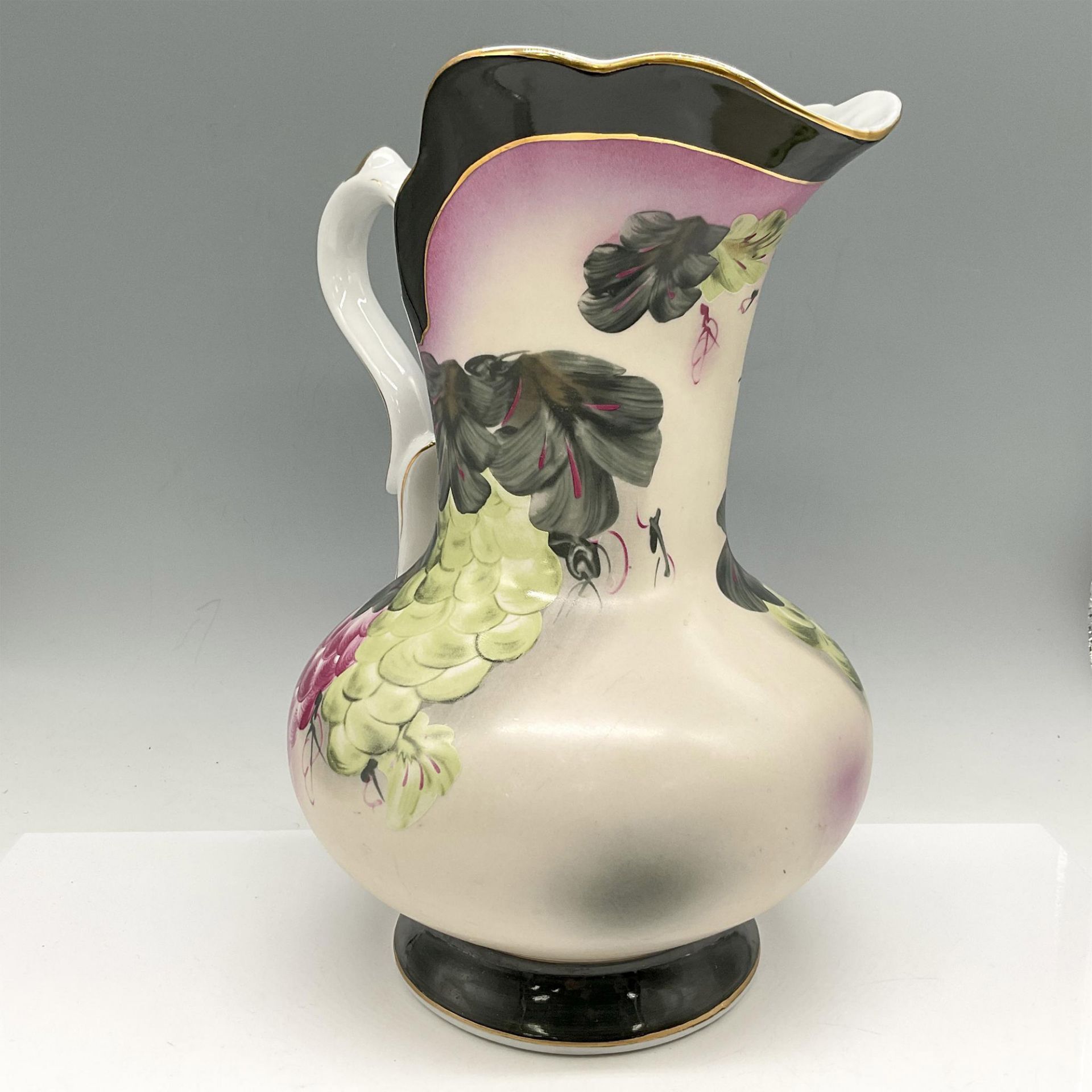 Nippon Porcelain Hand Painted Water Pitcher-Vase - Bild 2 aus 4