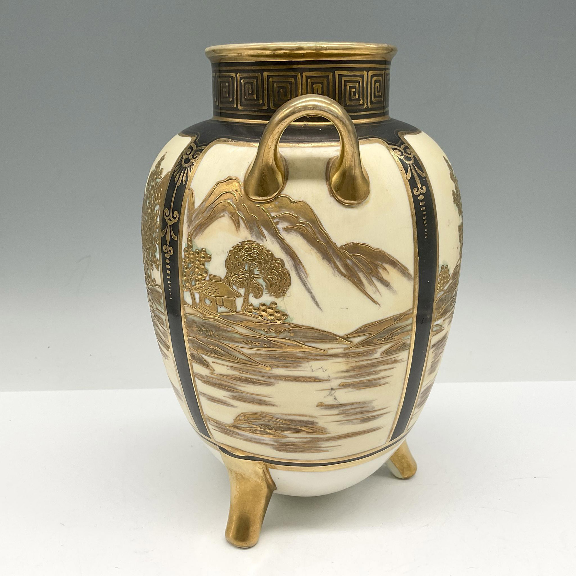Nippon Porcelain Satsuma Gilt Vase - Image 3 of 4