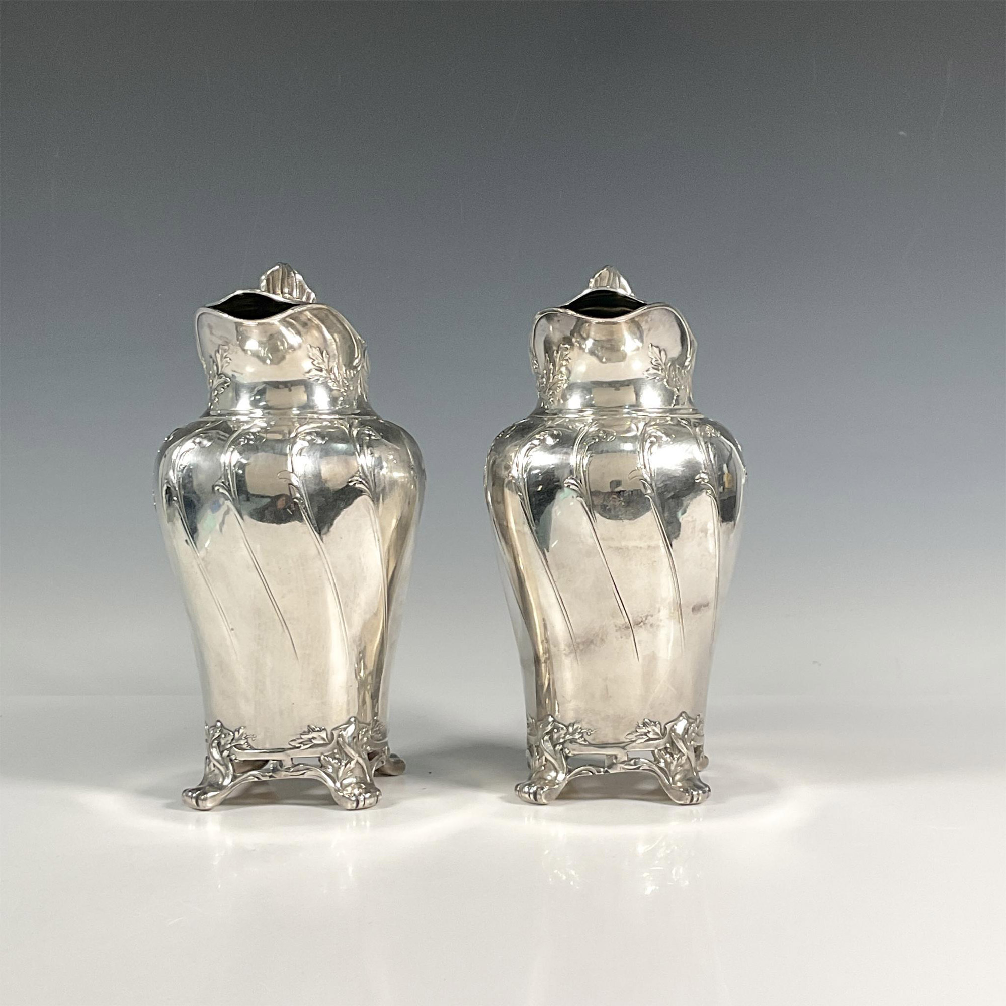 Pair Of Orfevrerie Gallia Silver Plate Water Pitchers - Image 2 of 6