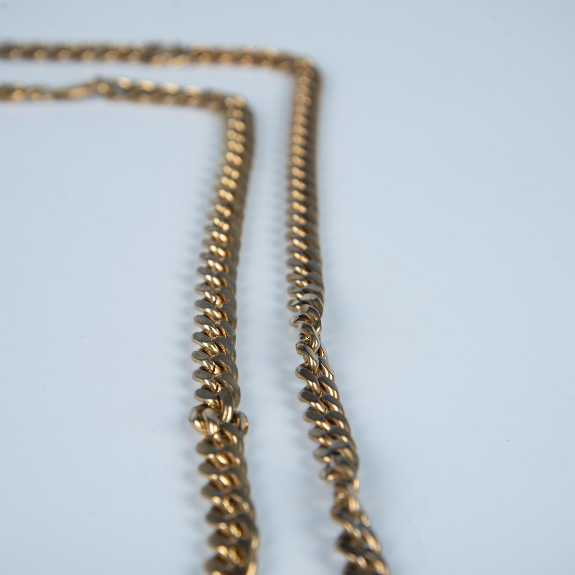 2pc Heavy Gold Metal Necklace Chains - Image 2 of 4