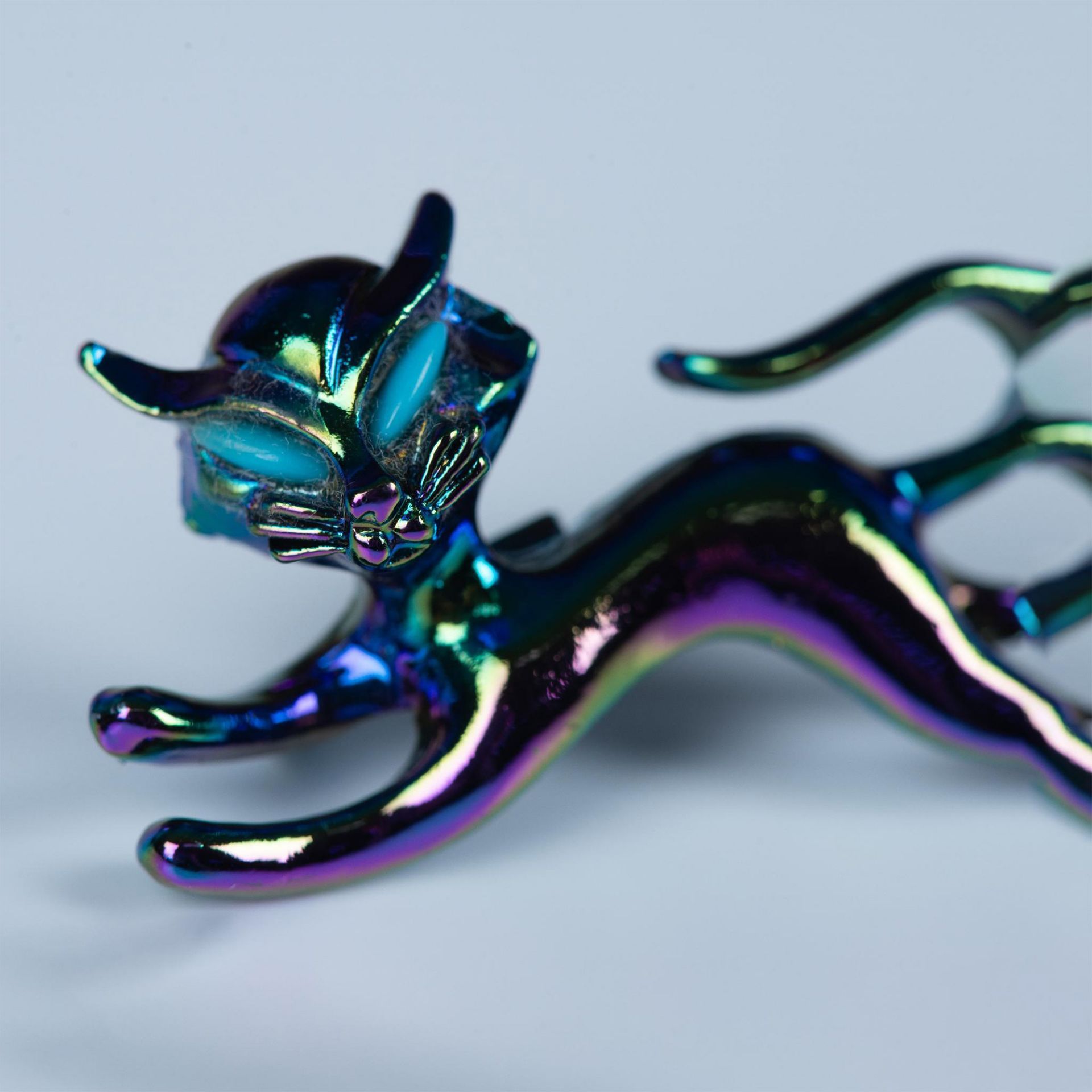 2pc Cute Colorful Iridescent Metal Cat Pins - Bild 5 aus 5