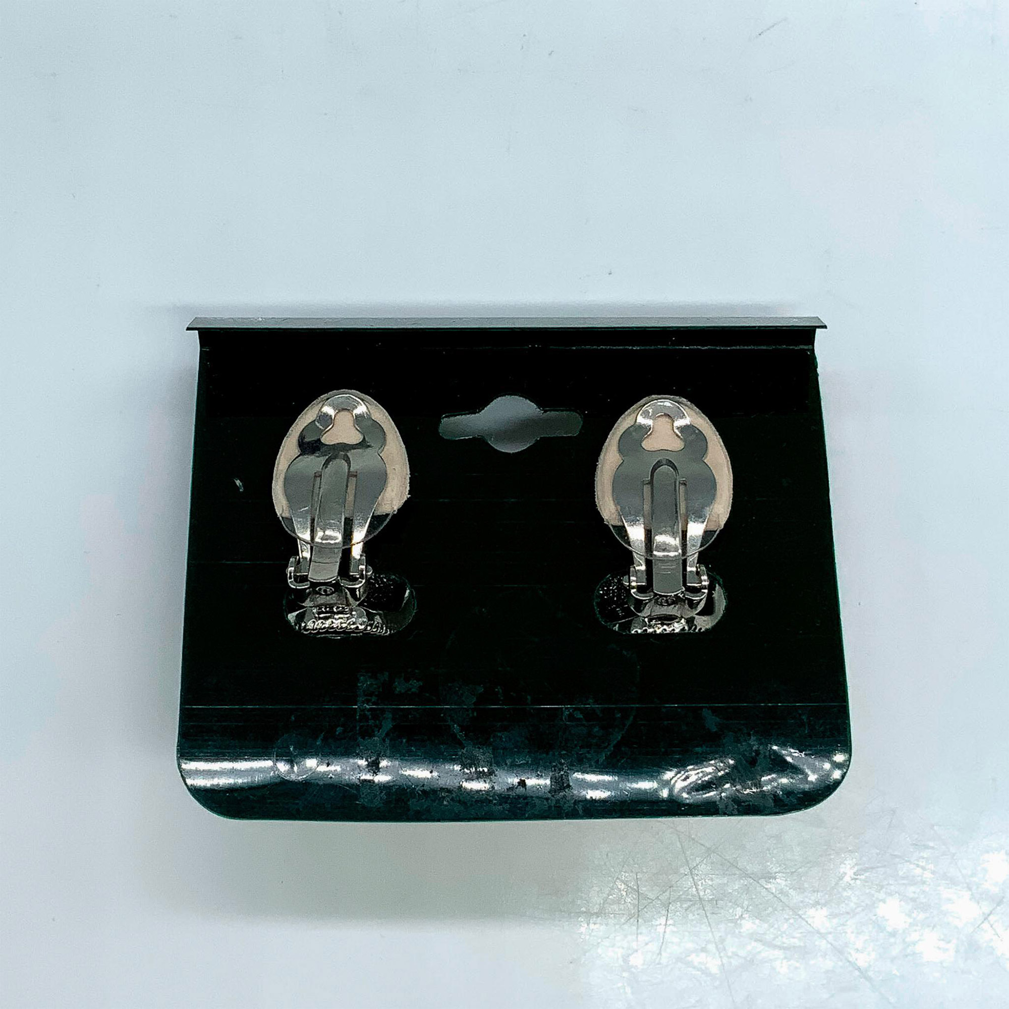 Jankuo Pretty Silver and Gold Tone Clip On Earrings - Image 2 of 2