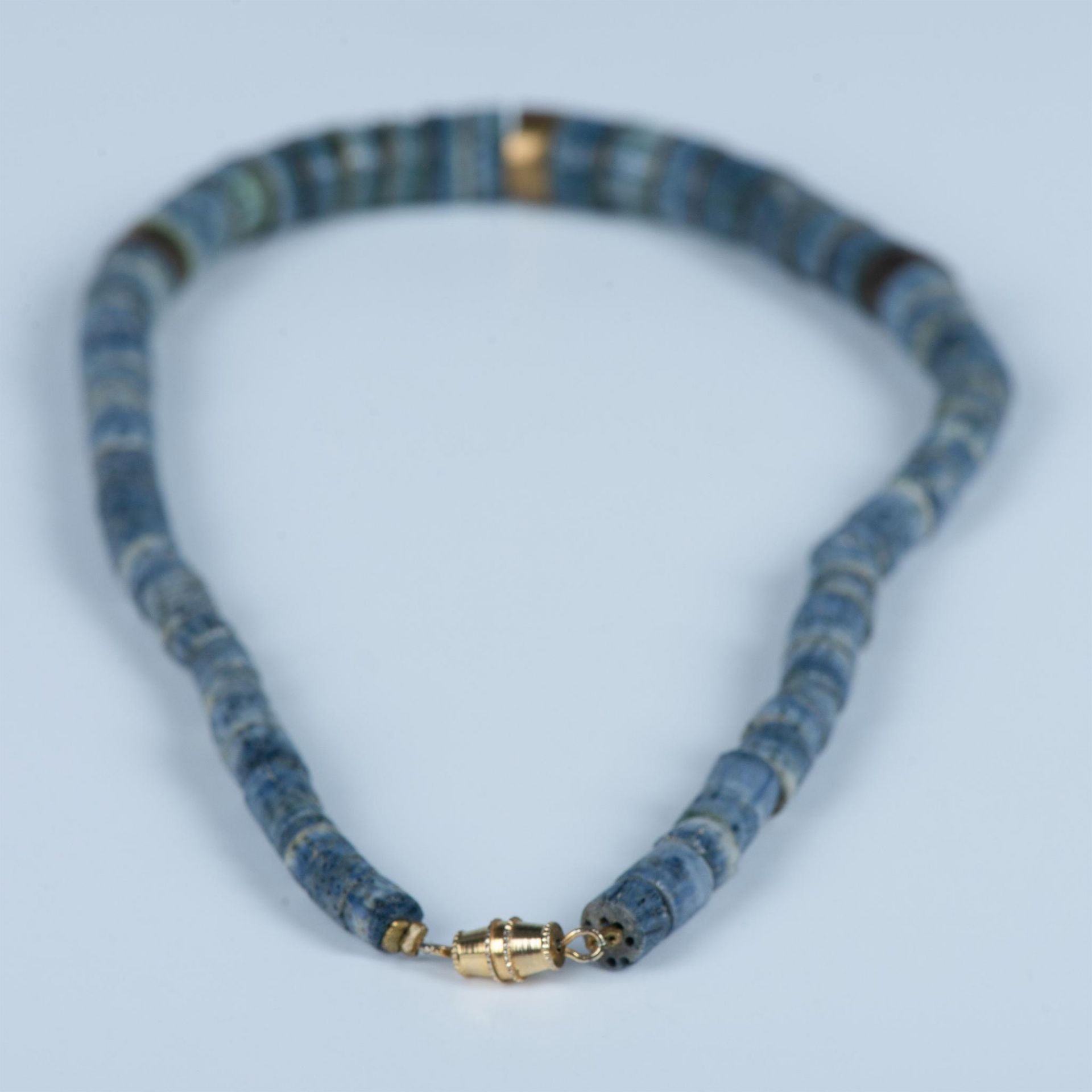 Handmade Native American Blue Coral Bead Necklace - Bild 4 aus 5