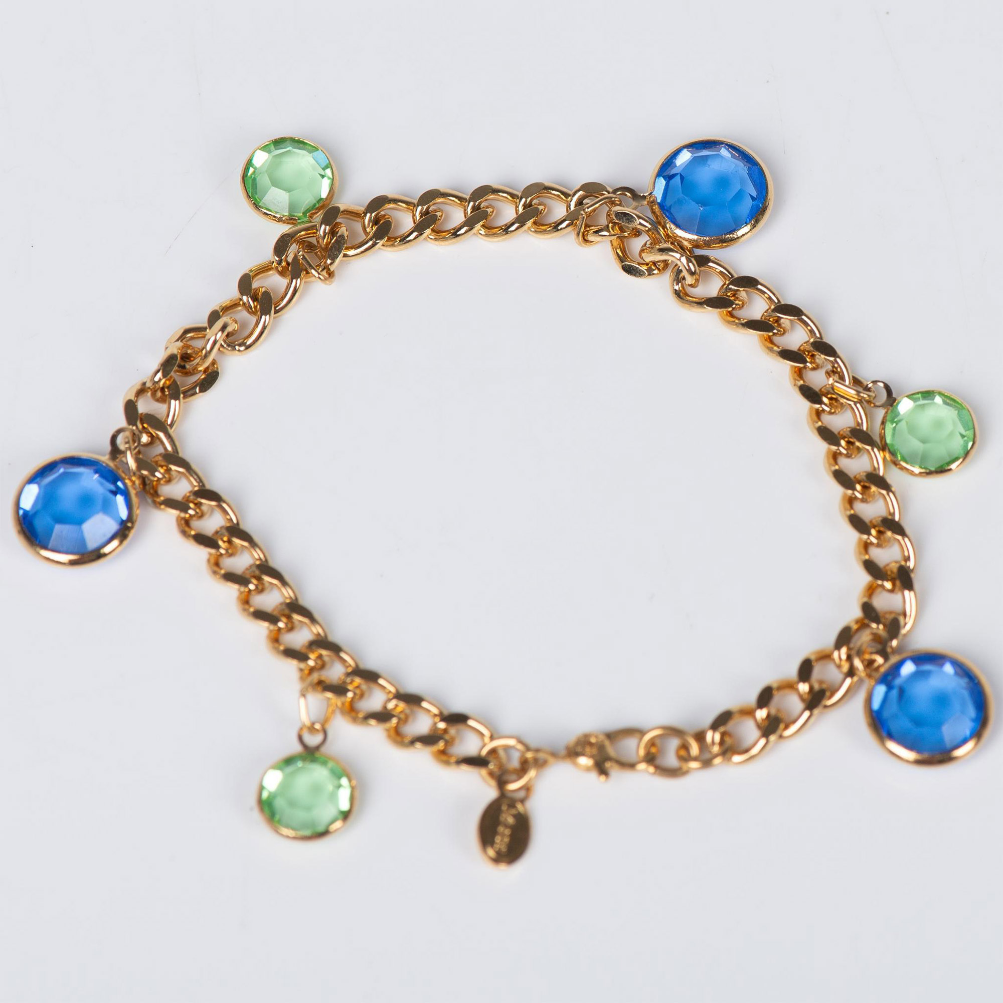 4pc Monet Rhinestone Brooch, Earrings and Bracelet - Image 4 of 5