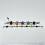 2pc Vintage Egyptian Revival Scarab Bracelets