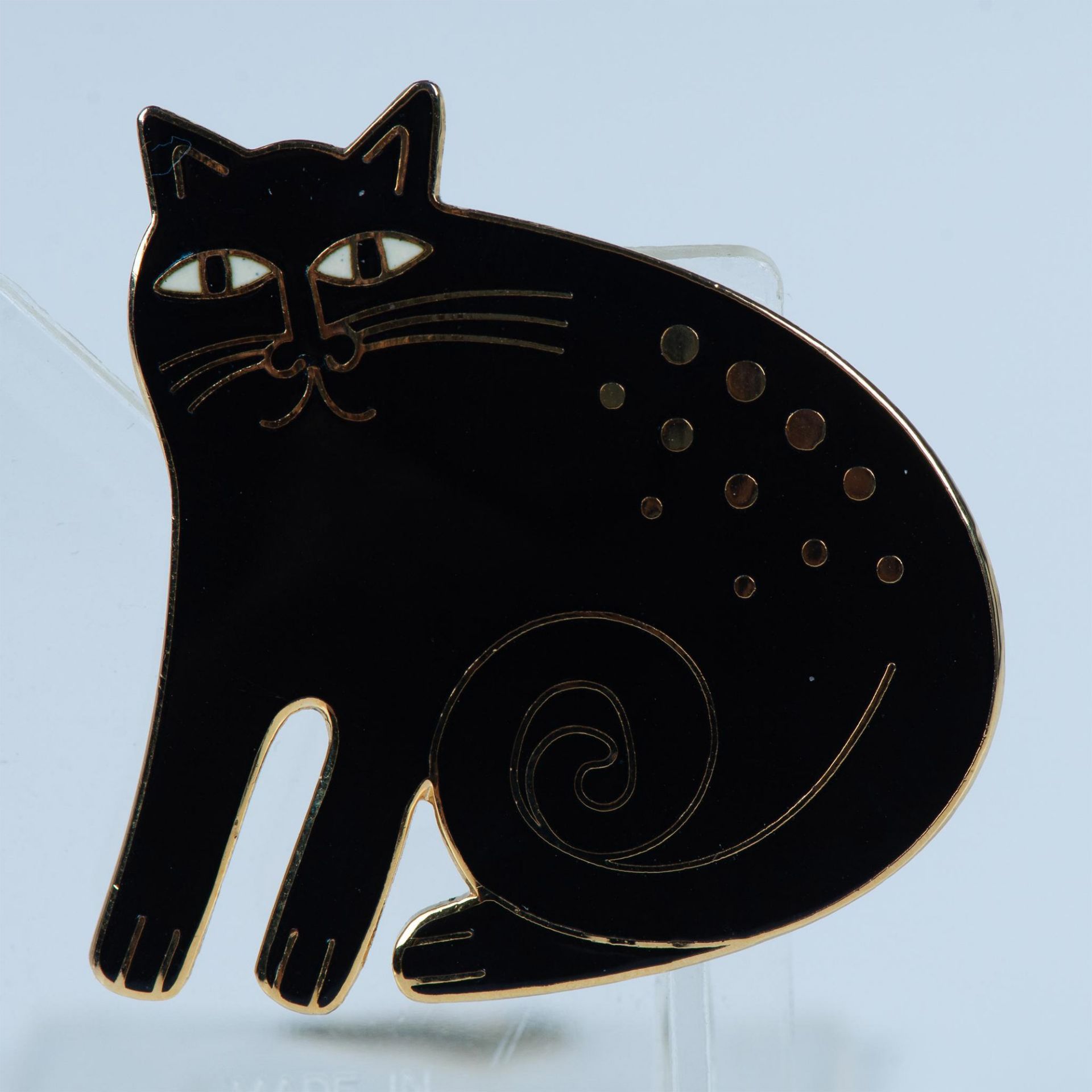 2pc Set Laurel Burch Keshire Cat Pin & Clip-On Earrings - Image 6 of 6