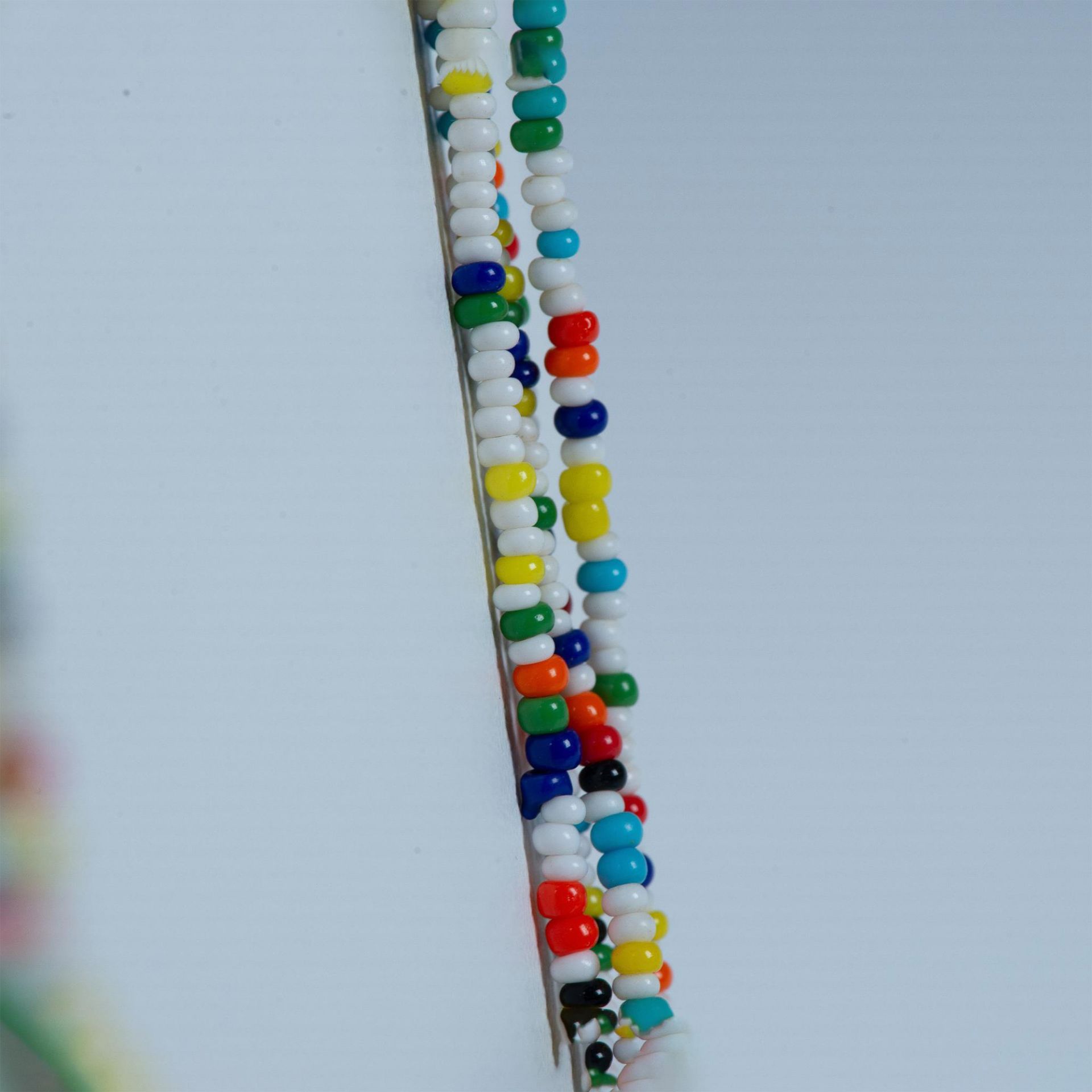 Native American Handmade Extra Long Tribal Beaded Necklace - Bild 3 aus 4