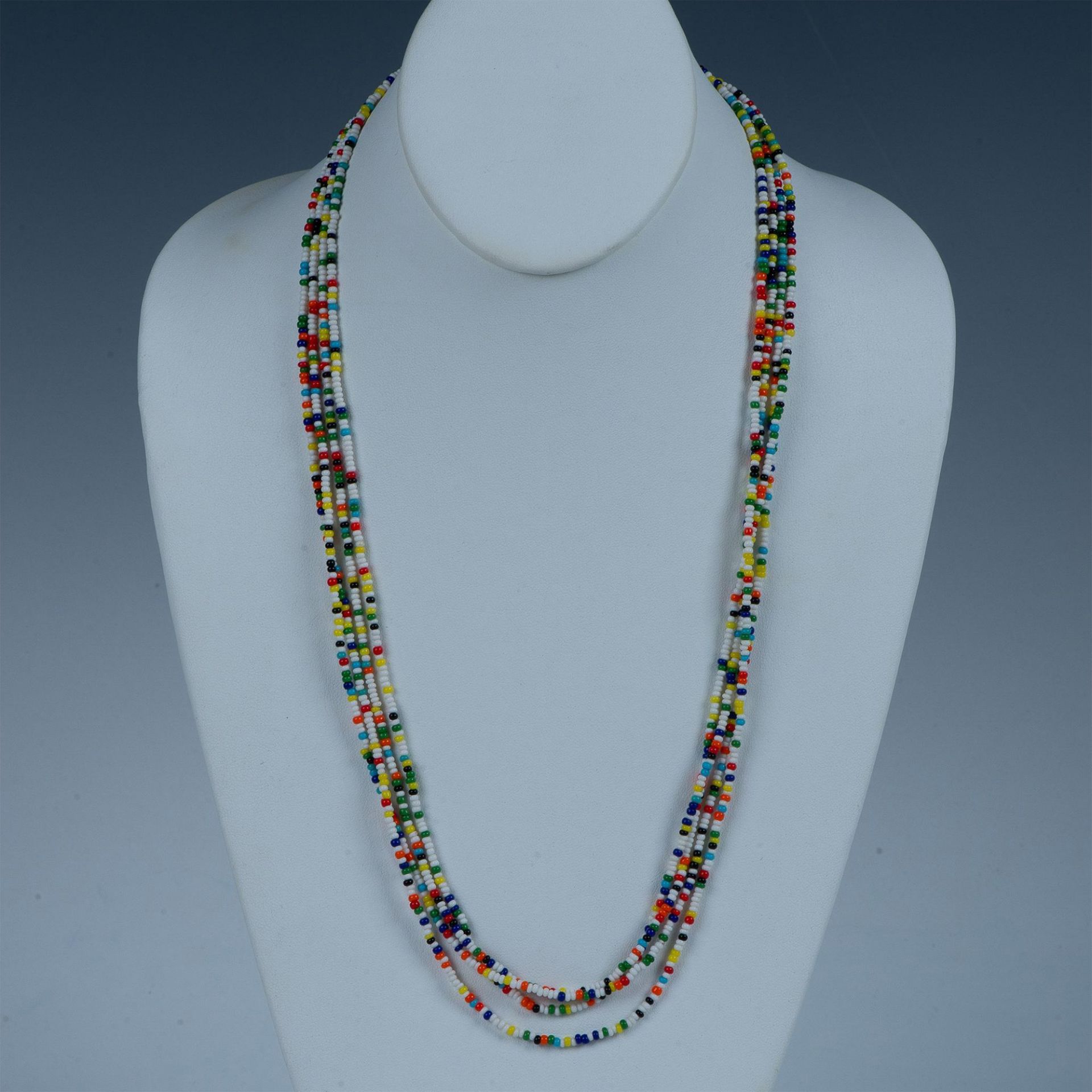 Native American Handmade Extra Long Tribal Beaded Necklace