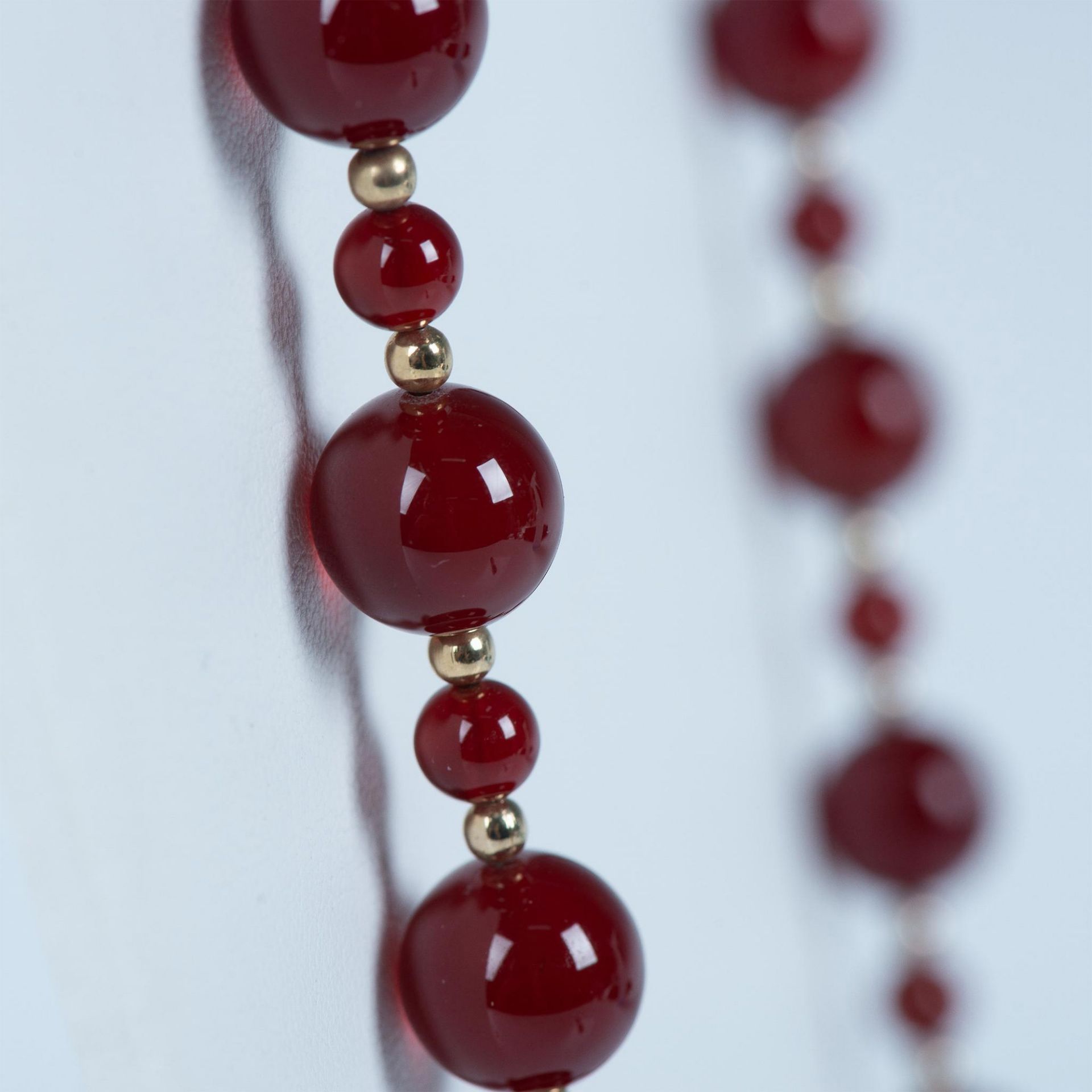 Beautiful Carnelian Beaded Necklace - Image 3 of 6