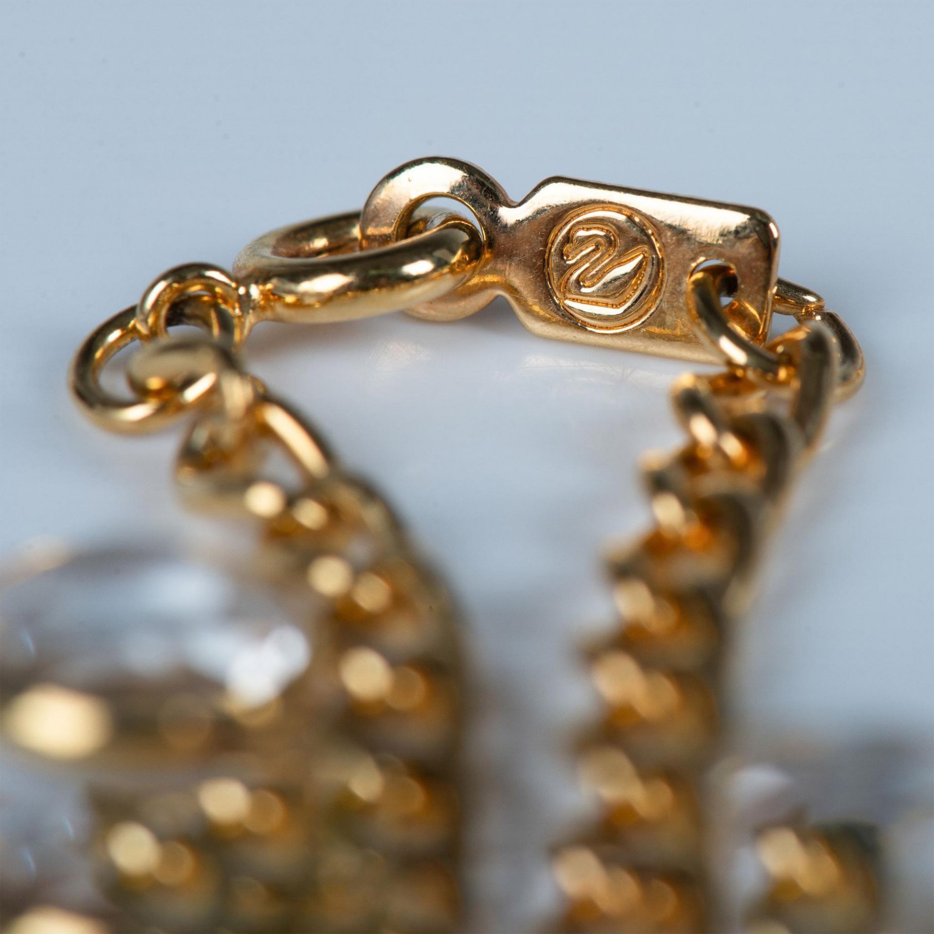 2pc Swarovski Gold-Plated Clear Crystal Bracelets - Bild 5 aus 5