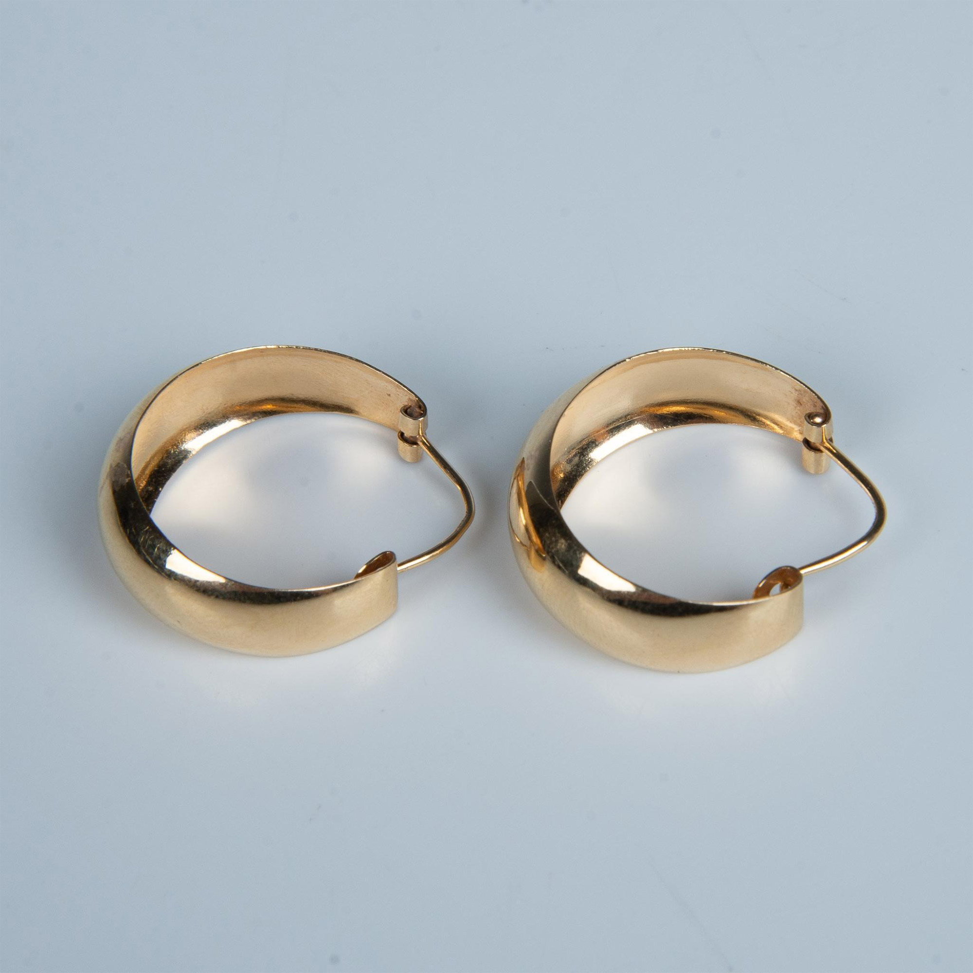 Pretty Gold Metal Hoop Earrings - Image 2 of 3