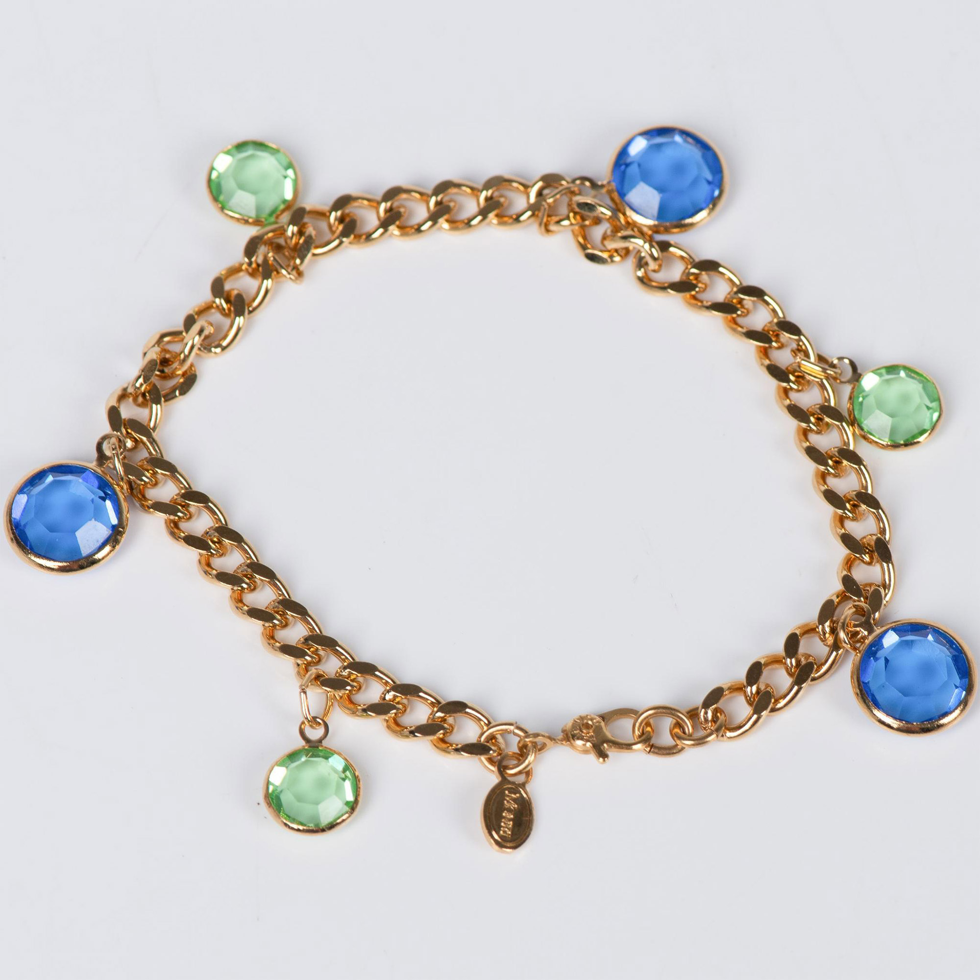 4pc Monet Rhinestone Brooch, Earrings and Bracelet - Image 5 of 5