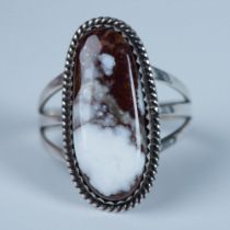 A. Begay Navajo Sterling Silver & Wild Horse Magnesite Ring