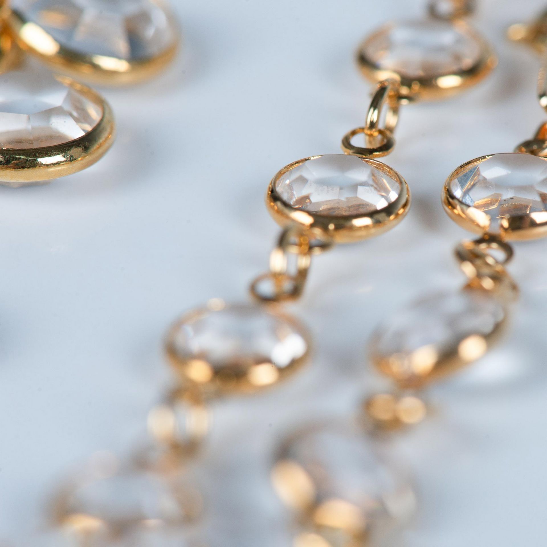 2pc Swarovski Gold-Plated Clear Crystal Bracelets - Bild 2 aus 5