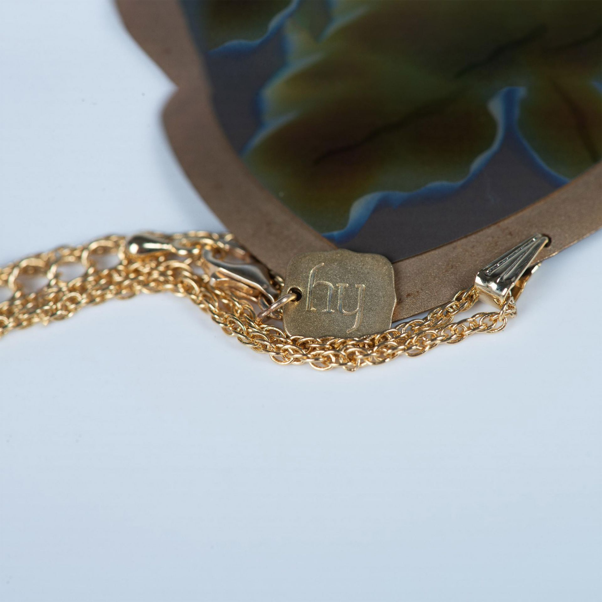 Holly Yashi Yellow Sterling Silver & Niobium Flower Necklace - Bild 4 aus 5