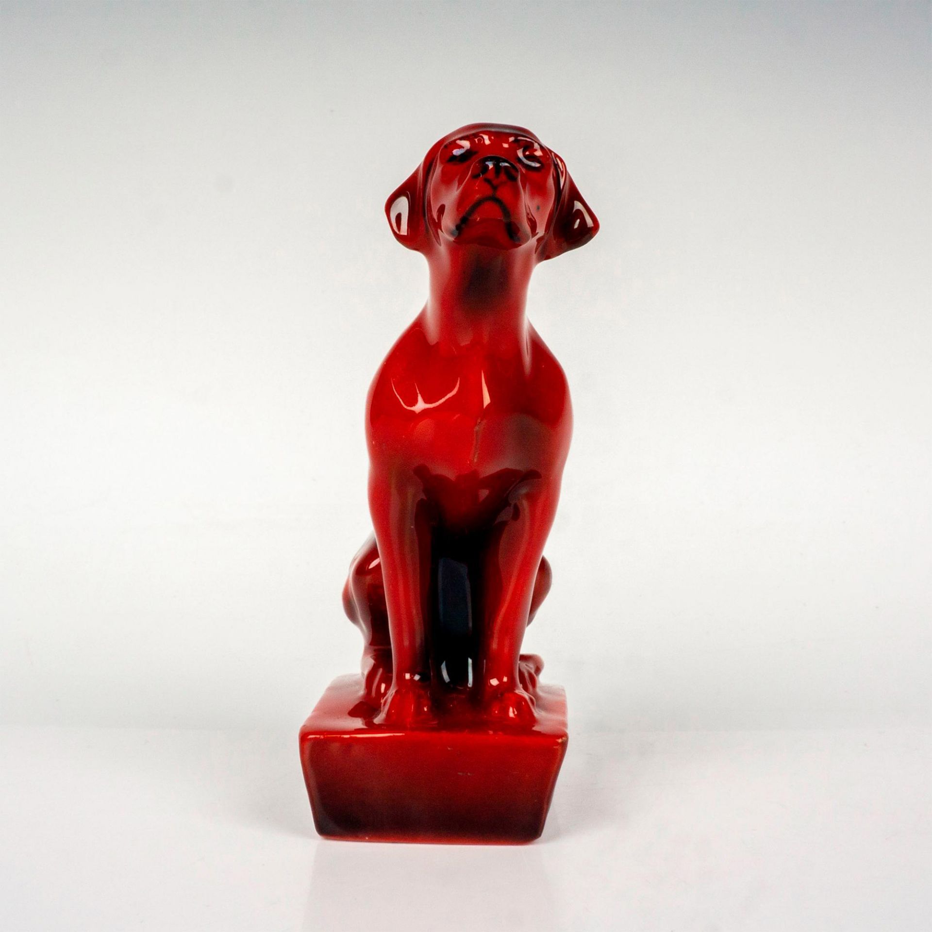 Royal Doulton Flambe Figurine, Seated Foxhound