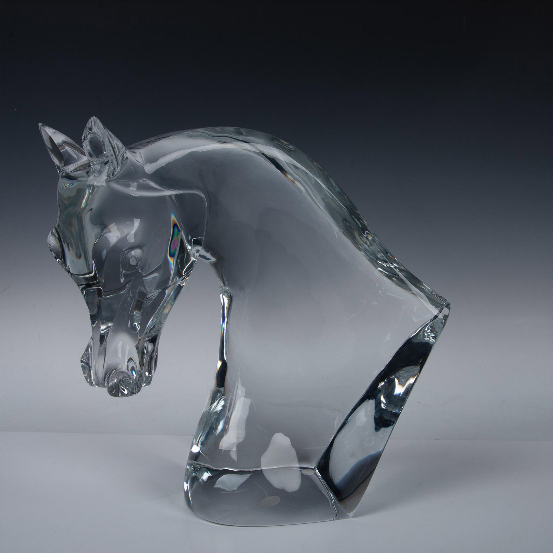 Lalique Crystal Bust, Large Horse Head - Image 3 of 10