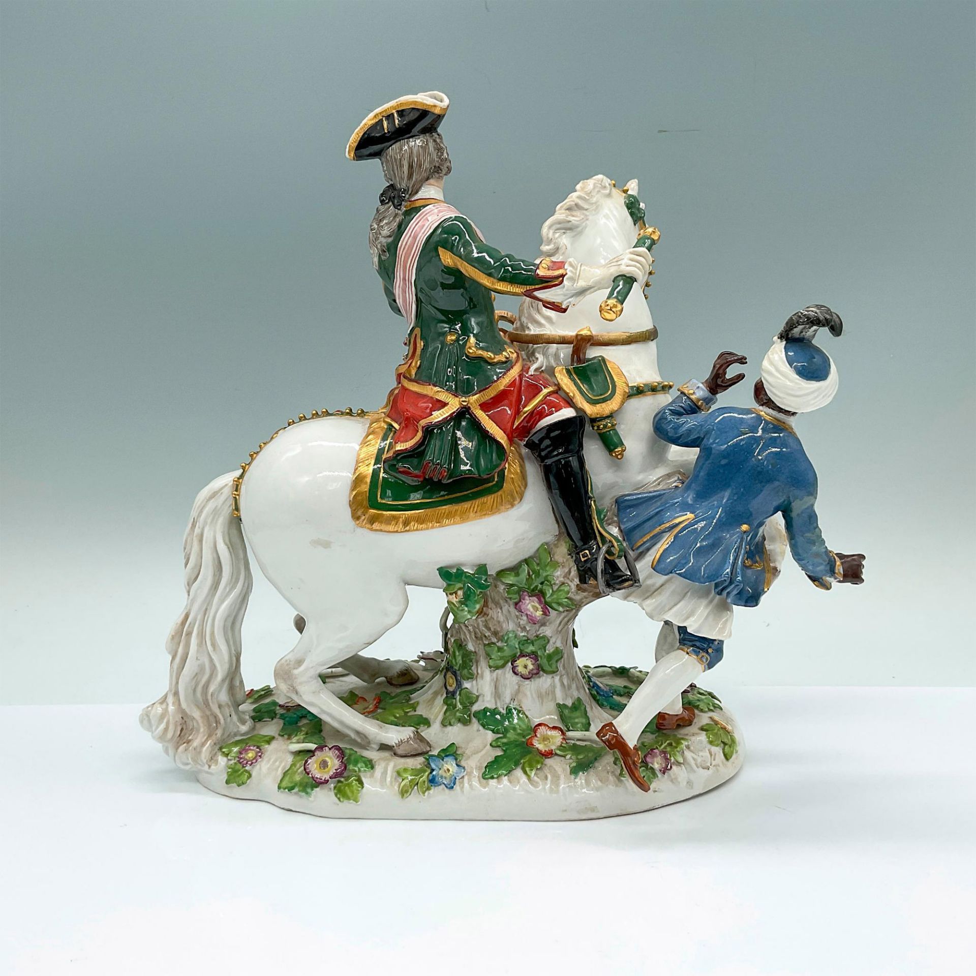 Rare 19th c. Antique Meissen Porcelain Figurine, Tsarina Elizabeth II - Image 2 of 3