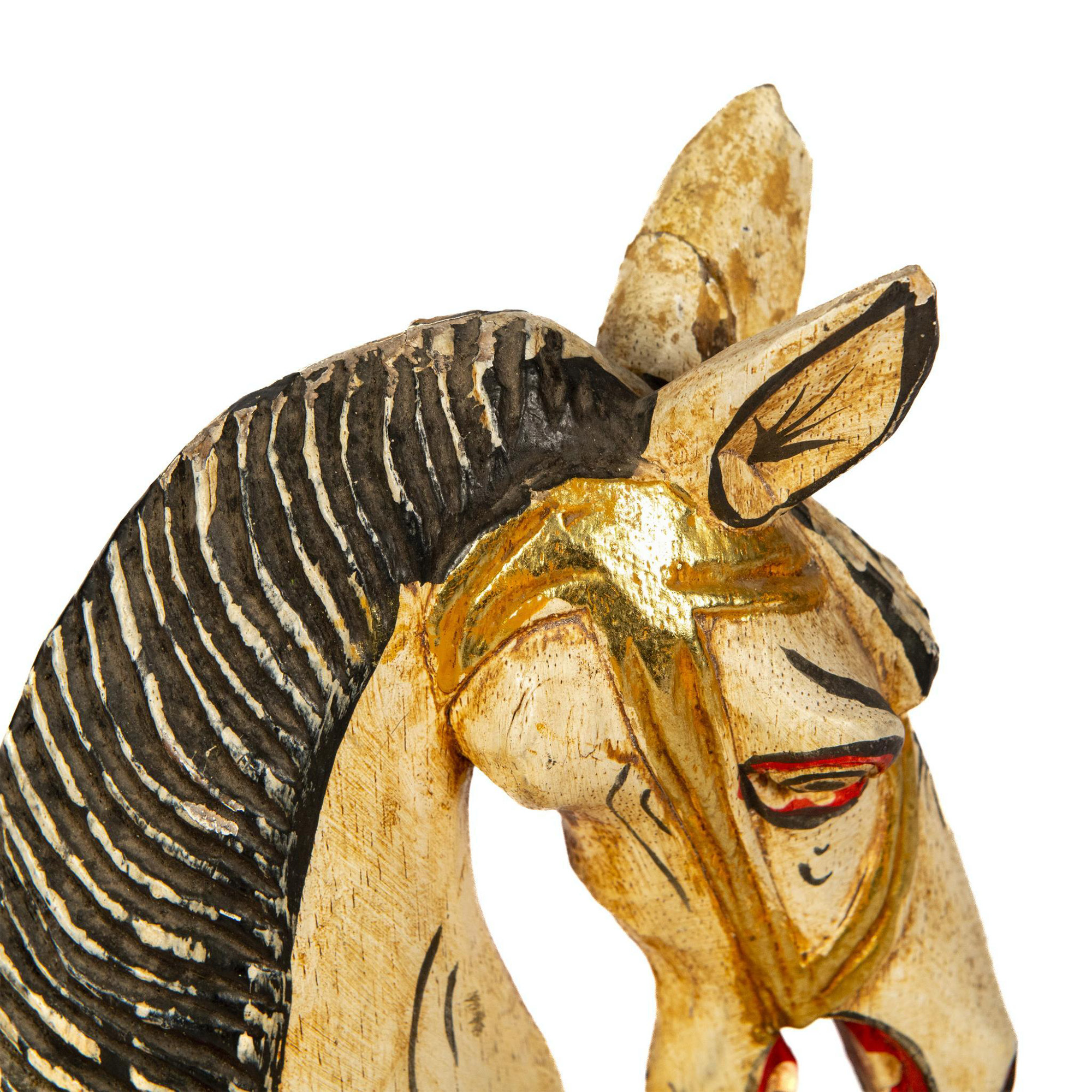 Small Decorative Wooden Carousel Rocking Horse - Image 5 of 6