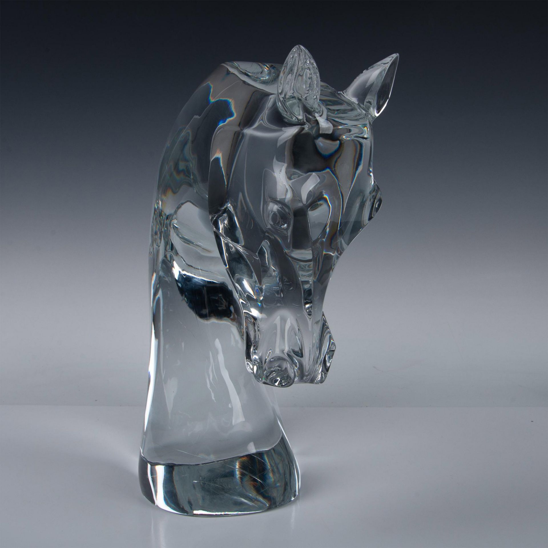 Lalique Crystal Bust, Large Horse Head - Image 2 of 10