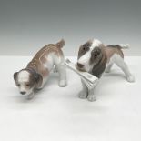 2pc Lladro Figurines, Morning Delivery 6398 + Little Hunter