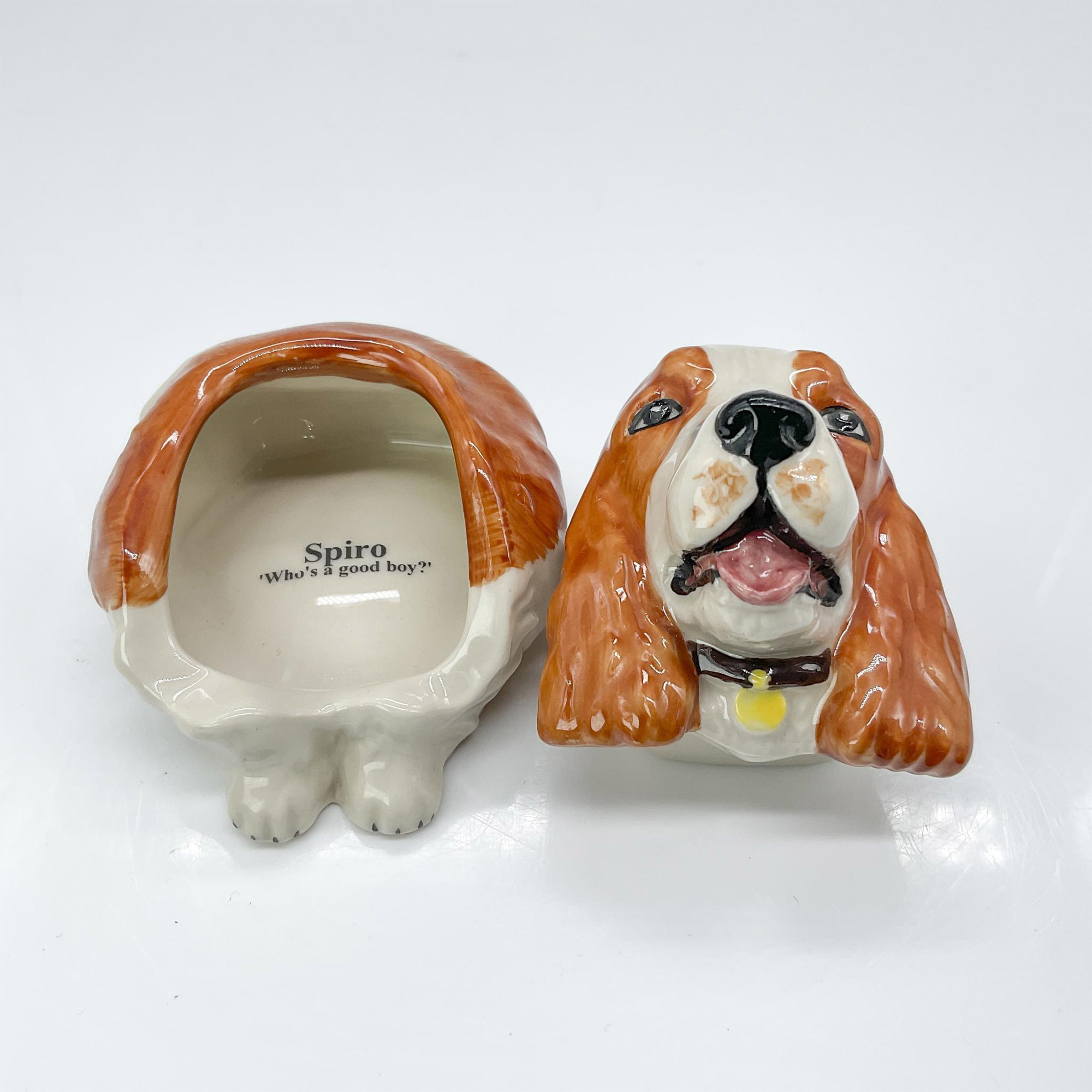 Kevin Francis Dog Face Pot, Spiro the Spaniel - Image 3 of 4