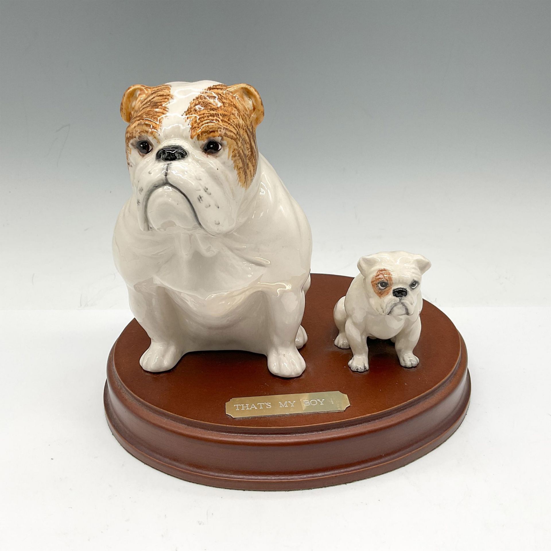 Beswick Bulldog Figurines, Father & Son, That's My Boy