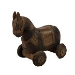 Antique Handcrafted Rajasthani Horse on Wheels