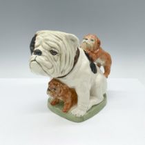 Kevin Francis Figural Toby Jug, The British Bulldog, White