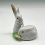Herend Porcelain Figurine, Rabbits