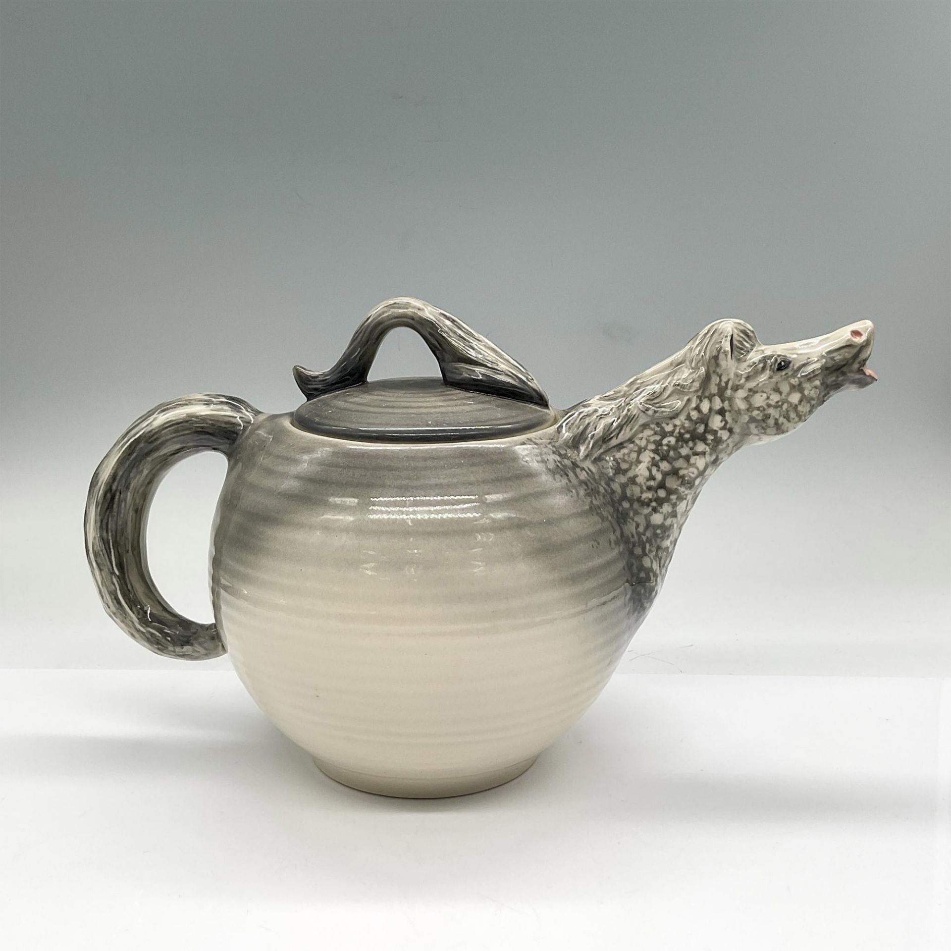 Happy Appy Pottery Teapot, Grey Spotted Horse - Image 2 of 3