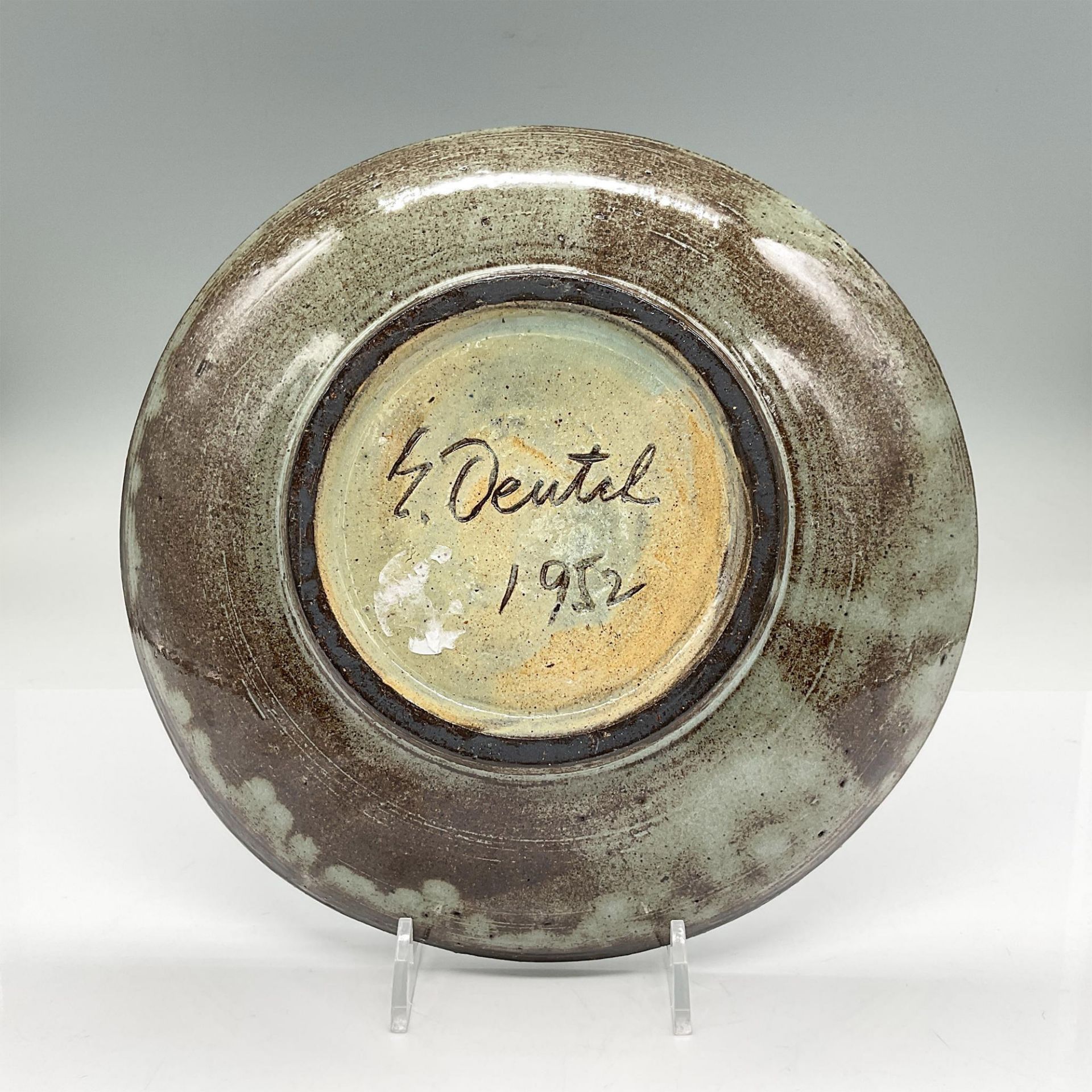 Eugene Deutch (1904-1959) Pottery Bowl, Horse - Image 2 of 2