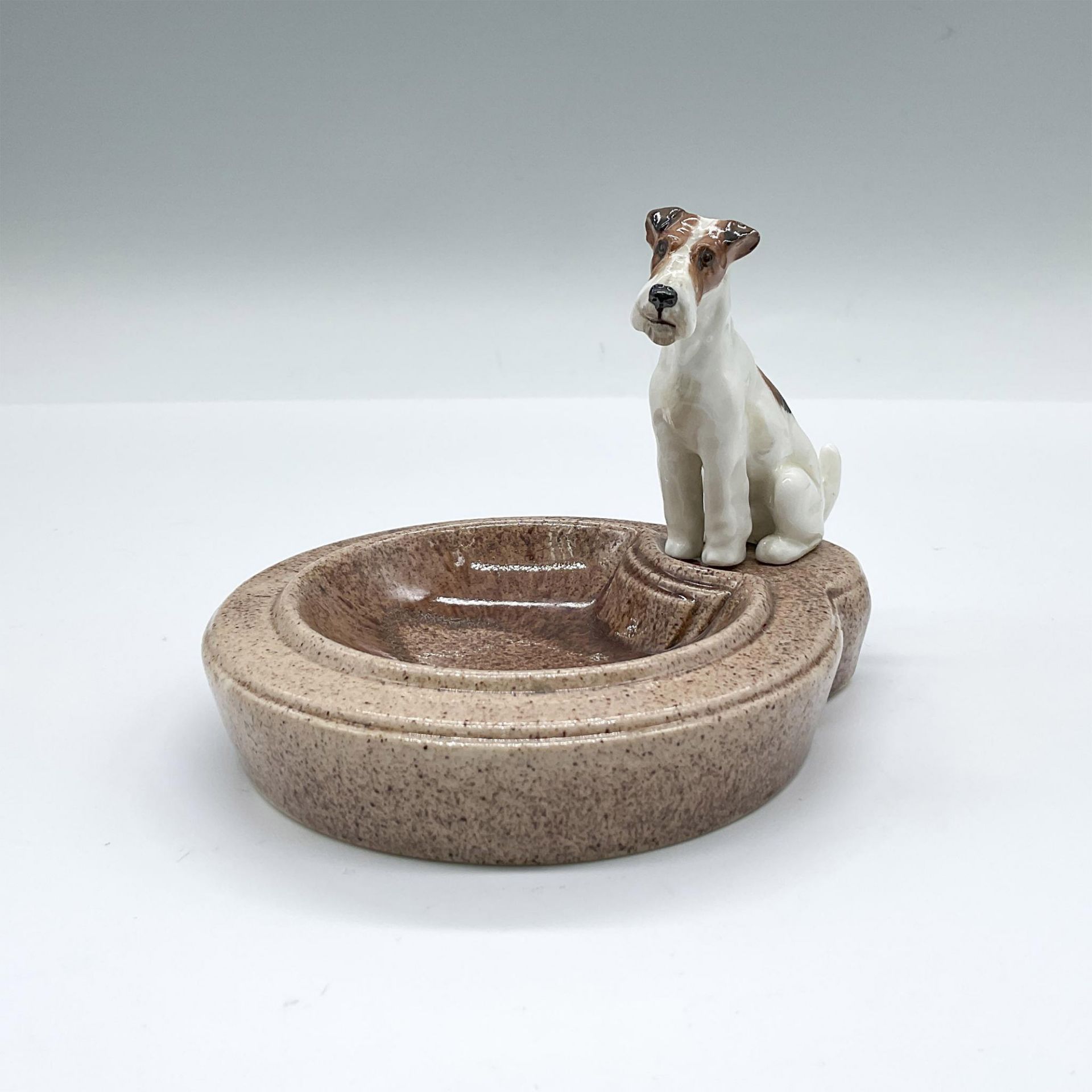 Royal Doulton Porcelain Tray, Seated Fox Terrier K8