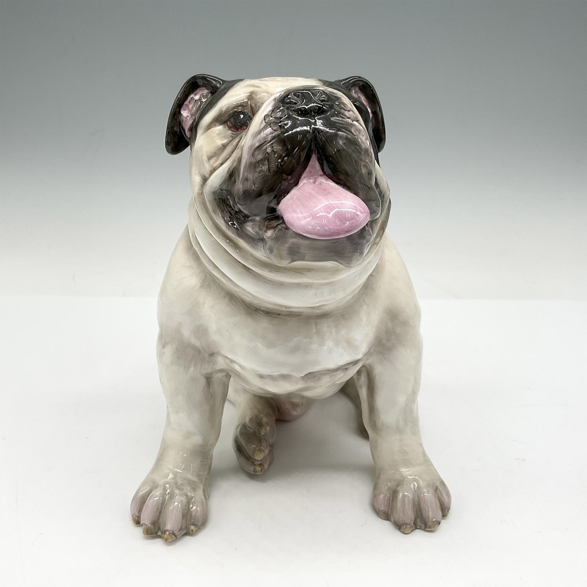 UKI Ceramics Ltd. Bone China Figurine, Bulldog Black & White