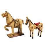 Pair of Decorative Painted Wooden Horses