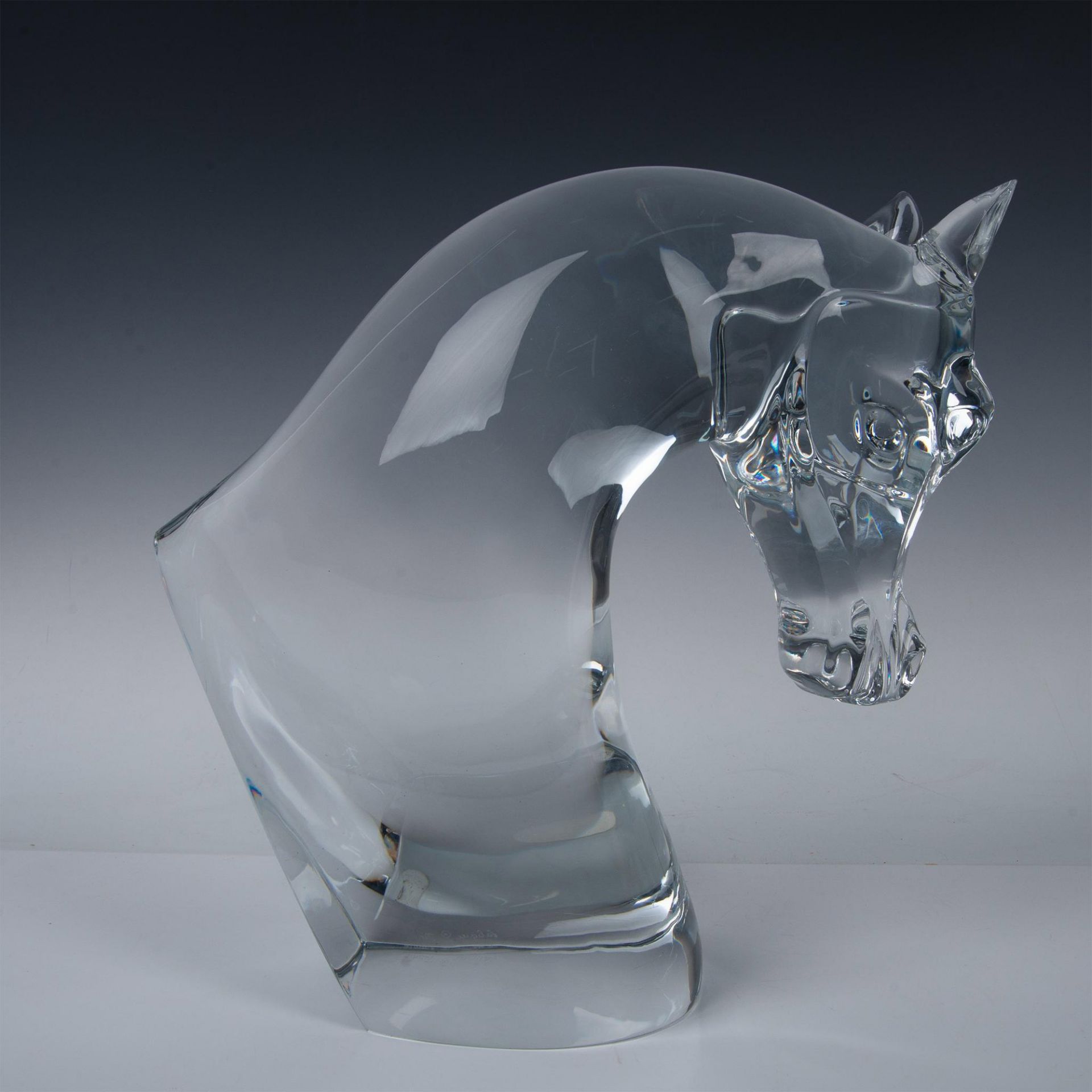 Lalique Crystal Bust, Large Horse Head - Image 5 of 10