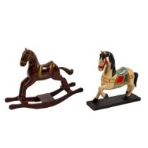 Pair of Decorative Painted Folk-Art Horses