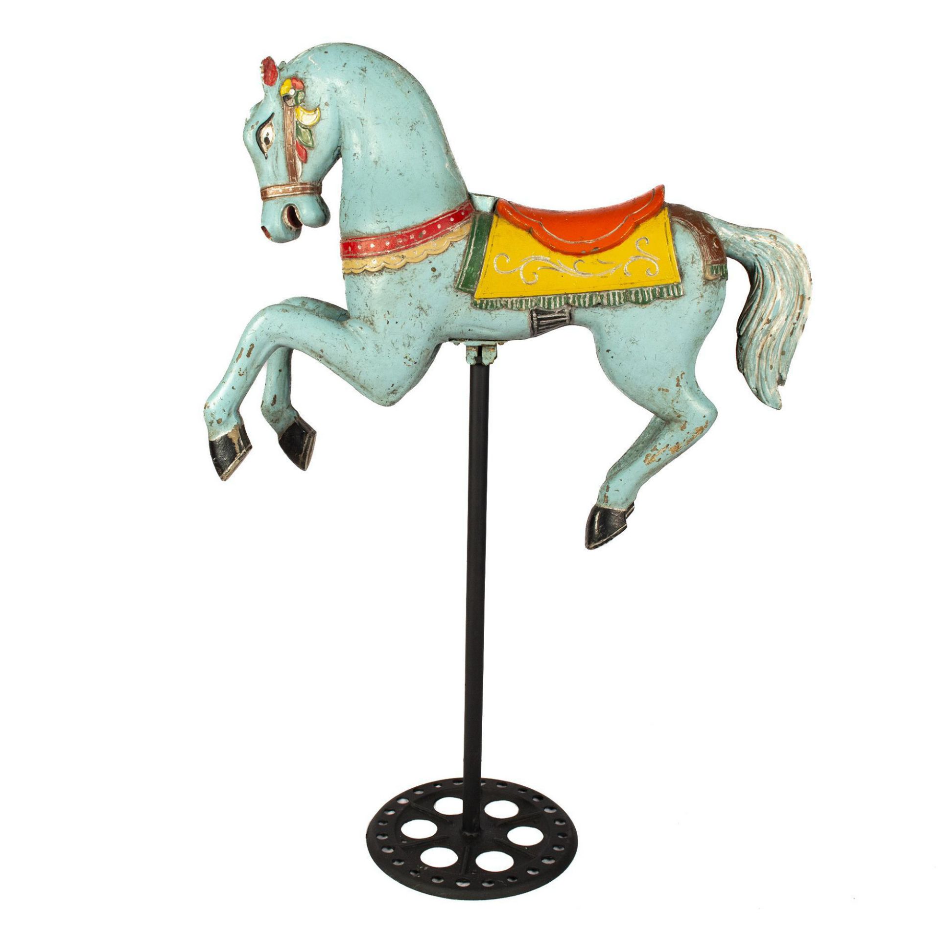 Antique Carnival Fiberglass Carousel Horse - Image 3 of 6