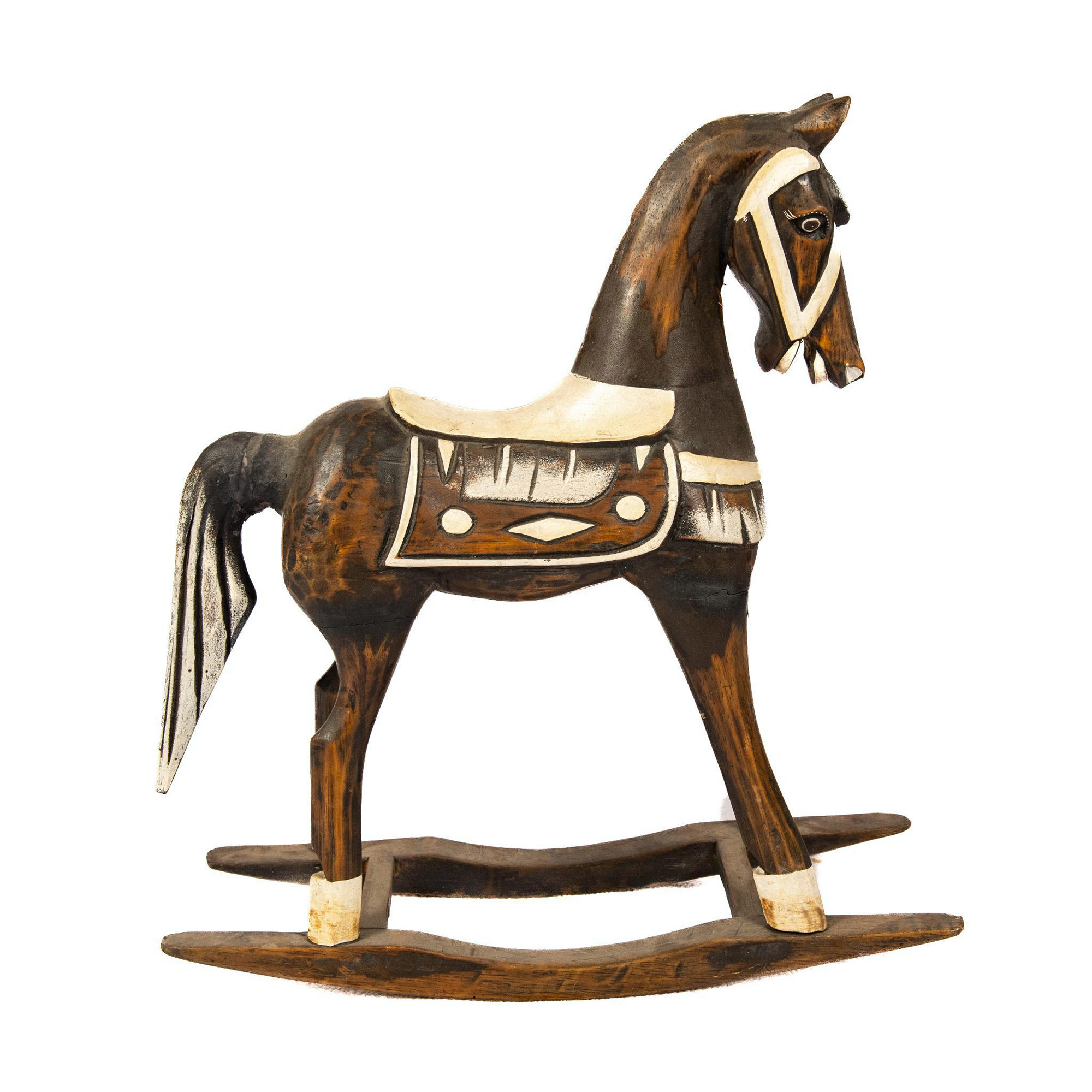 Decorative Rocking Horse Wood Carving - Image 2 of 5